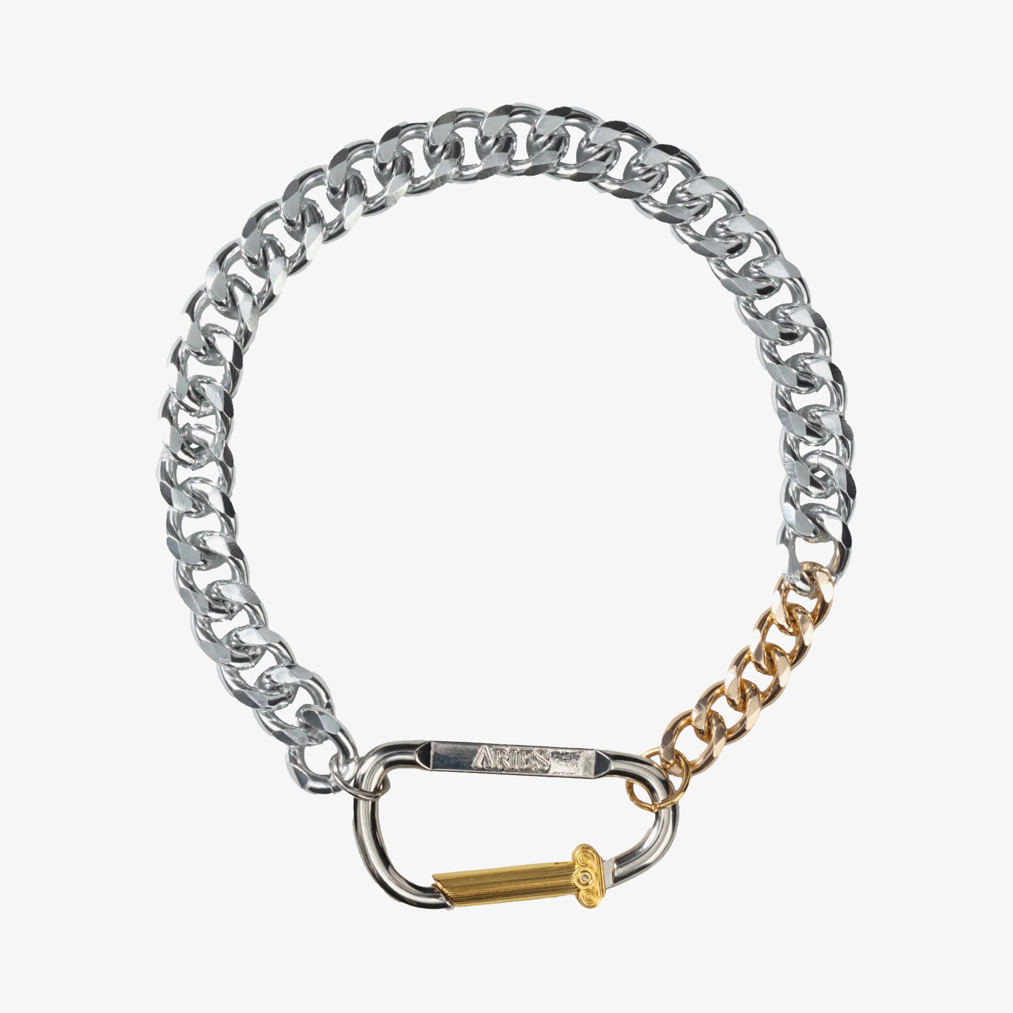 Column Carabiner Gold Chunky Necklace