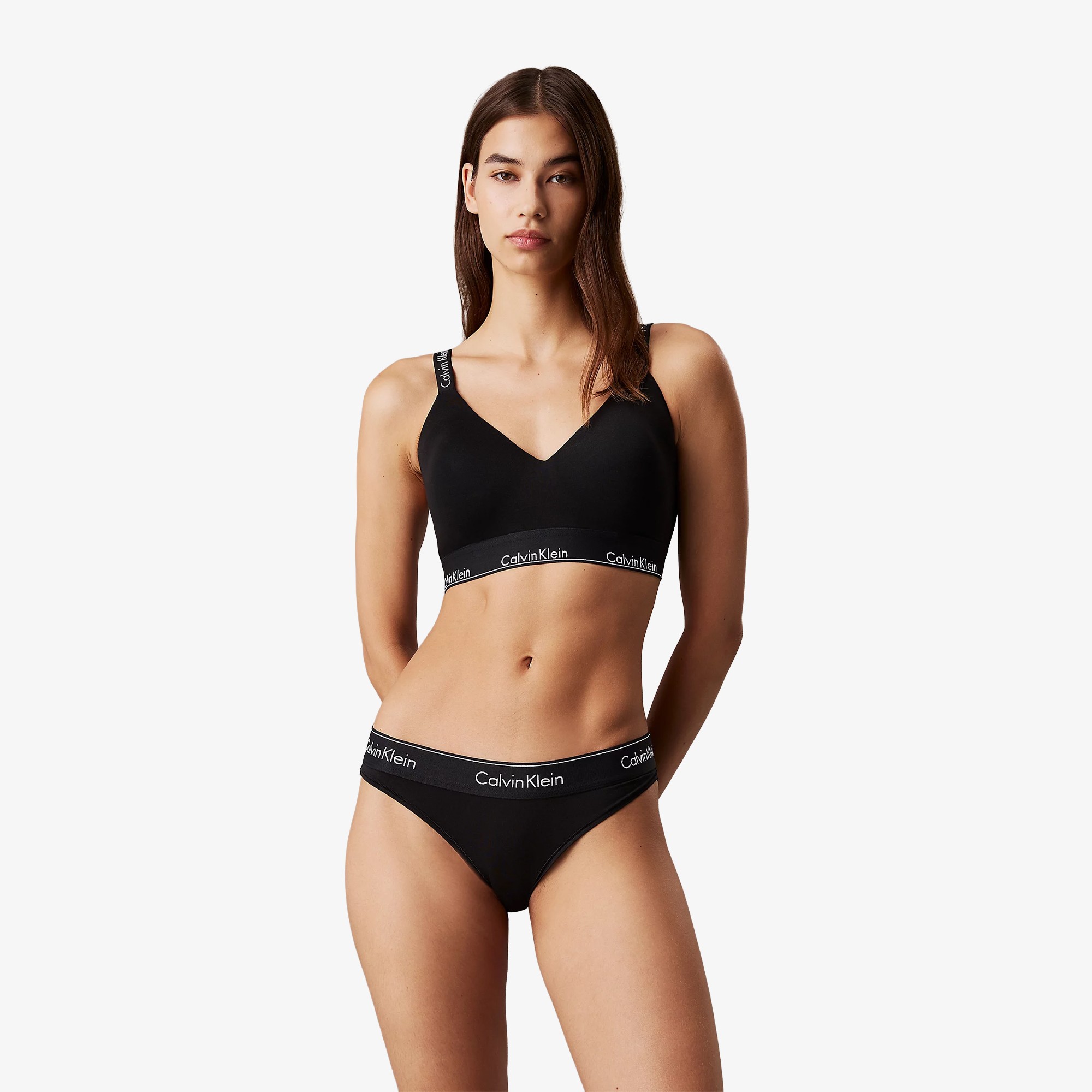 Modern Cotton  Full Cup Bralette 'Black'