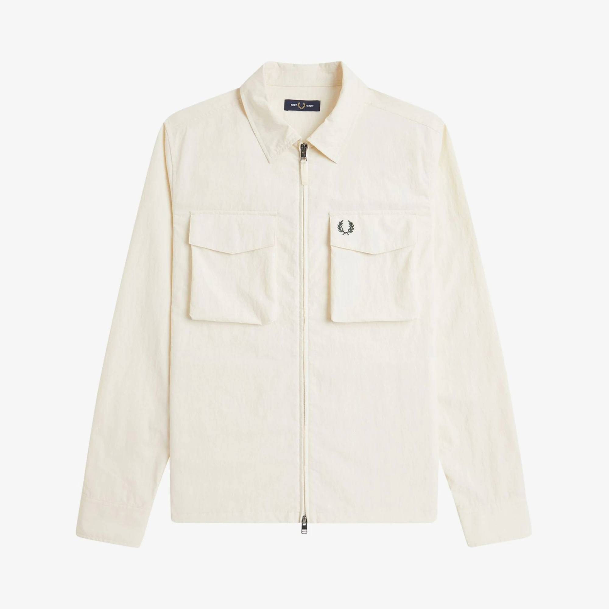 Fred Perry Ripstop Pocket Overshirt 'Ecru' - WUNDER