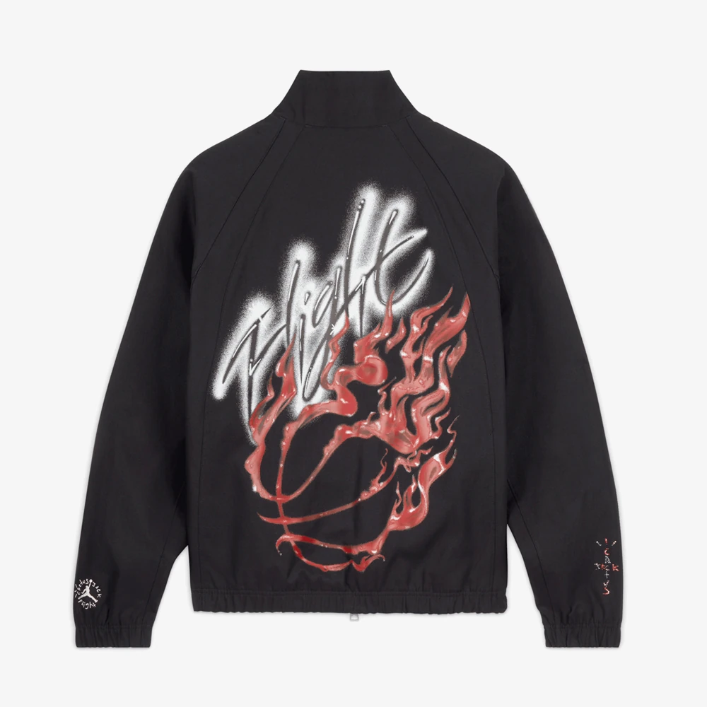 Travis Scott x Jordan Woven Jacket 'Black' - WUNDER