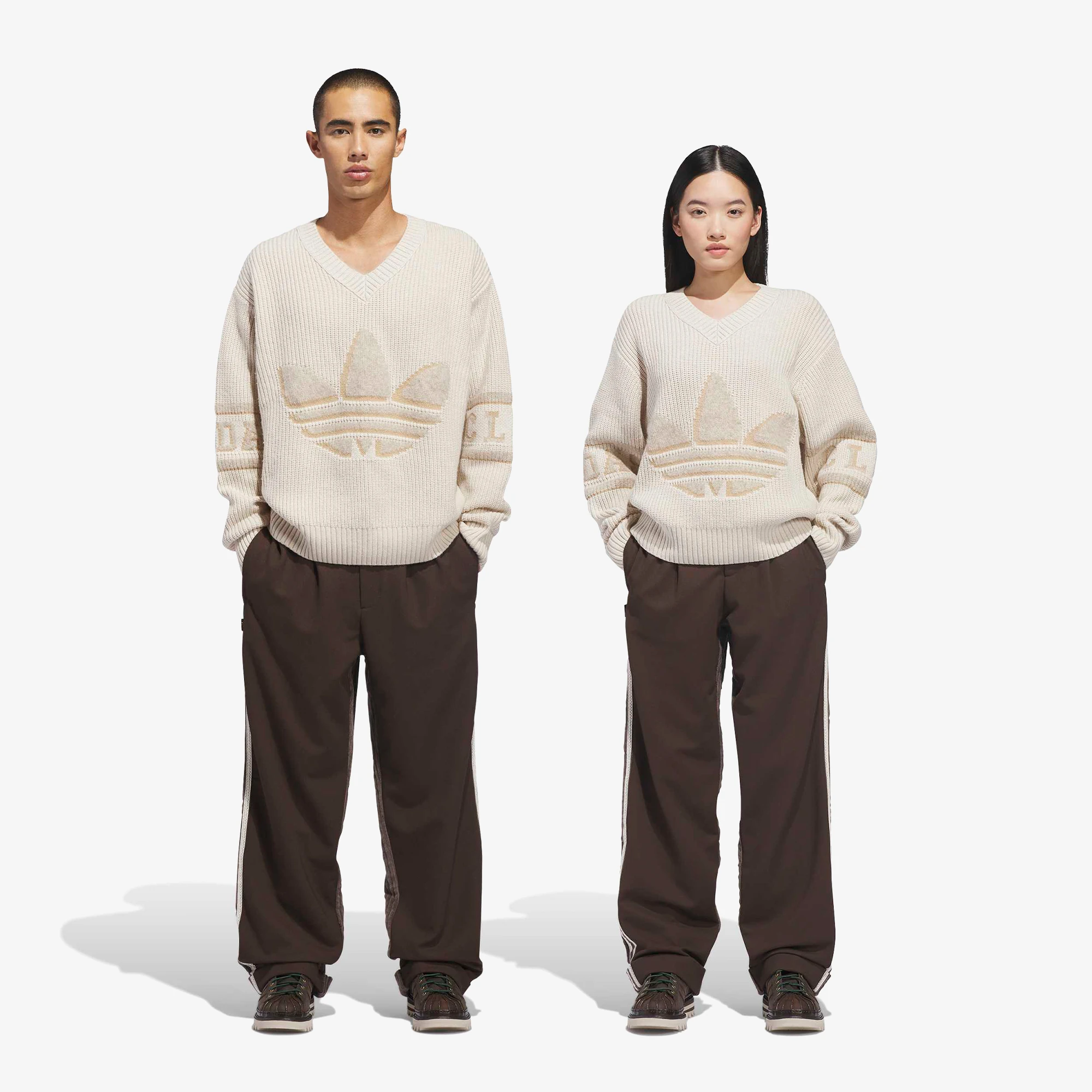 adidas x Clot Cord Slack Pant 'Dark Brown'