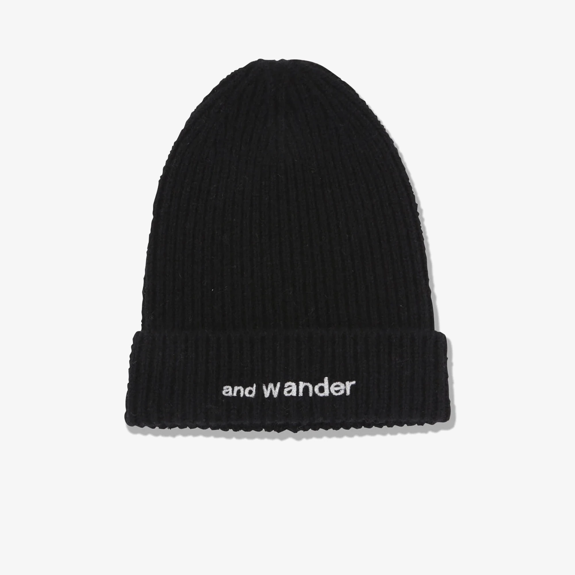 Shetland Wool Knit Cap 'Black'