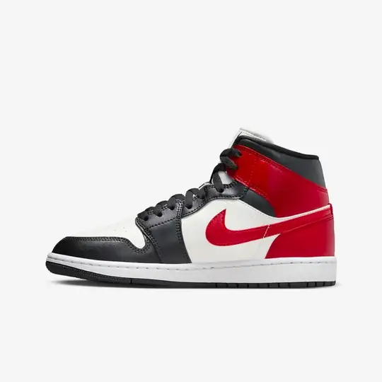 Air Jordan 1 Mid 'Black Toe' (W) - Görsel 3