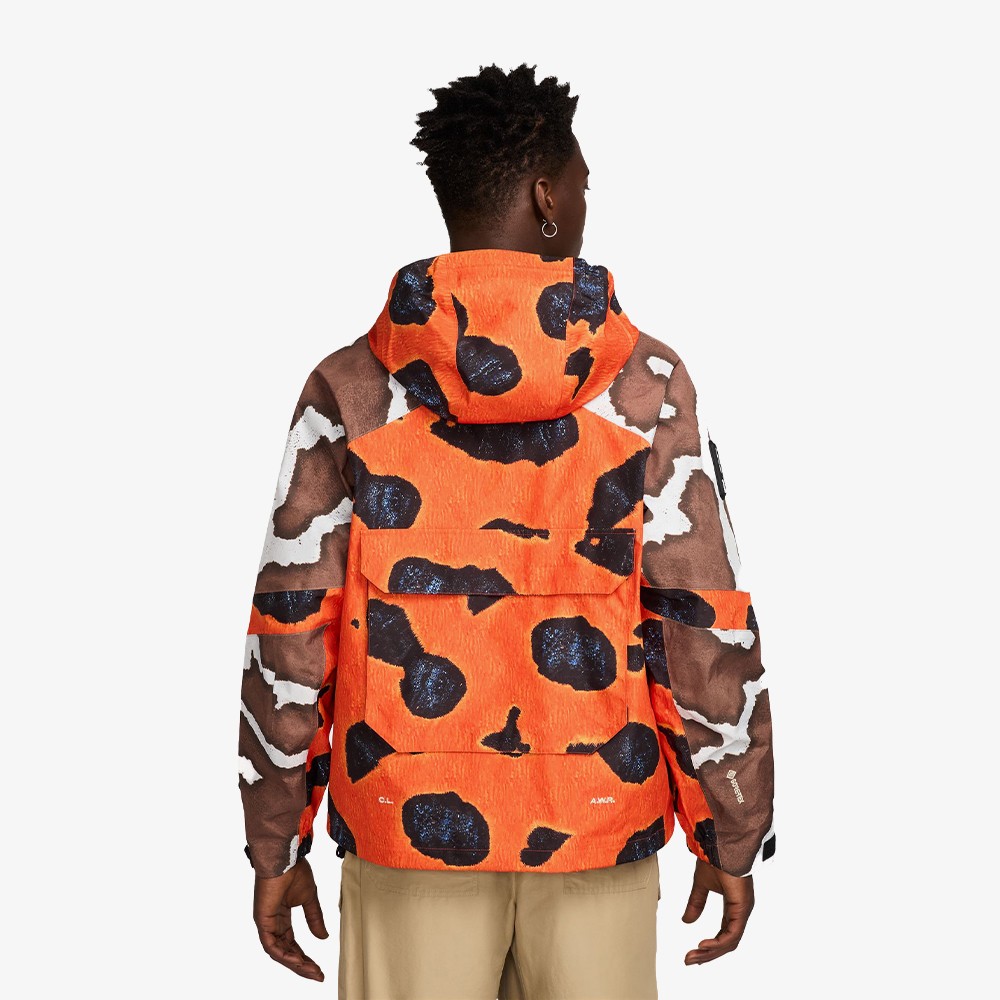 Nike swoosh jacket orange best sale