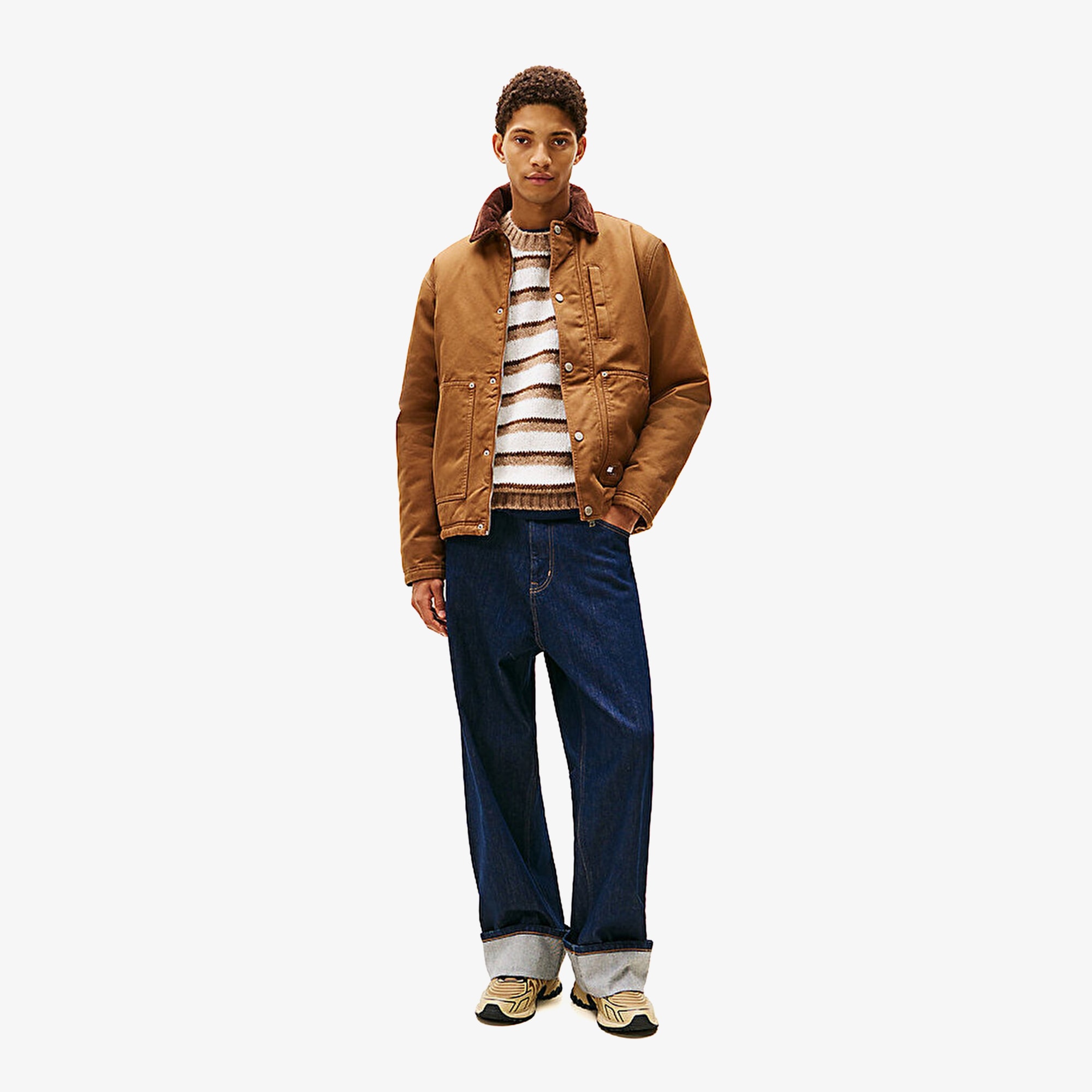 Theo Turn-Up Loose Jeans 'Blue'