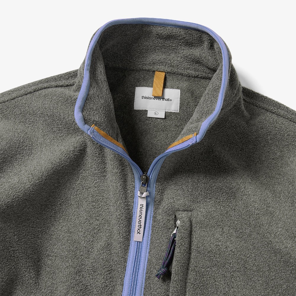 Half Zip Fleece Pullover 'Grey'