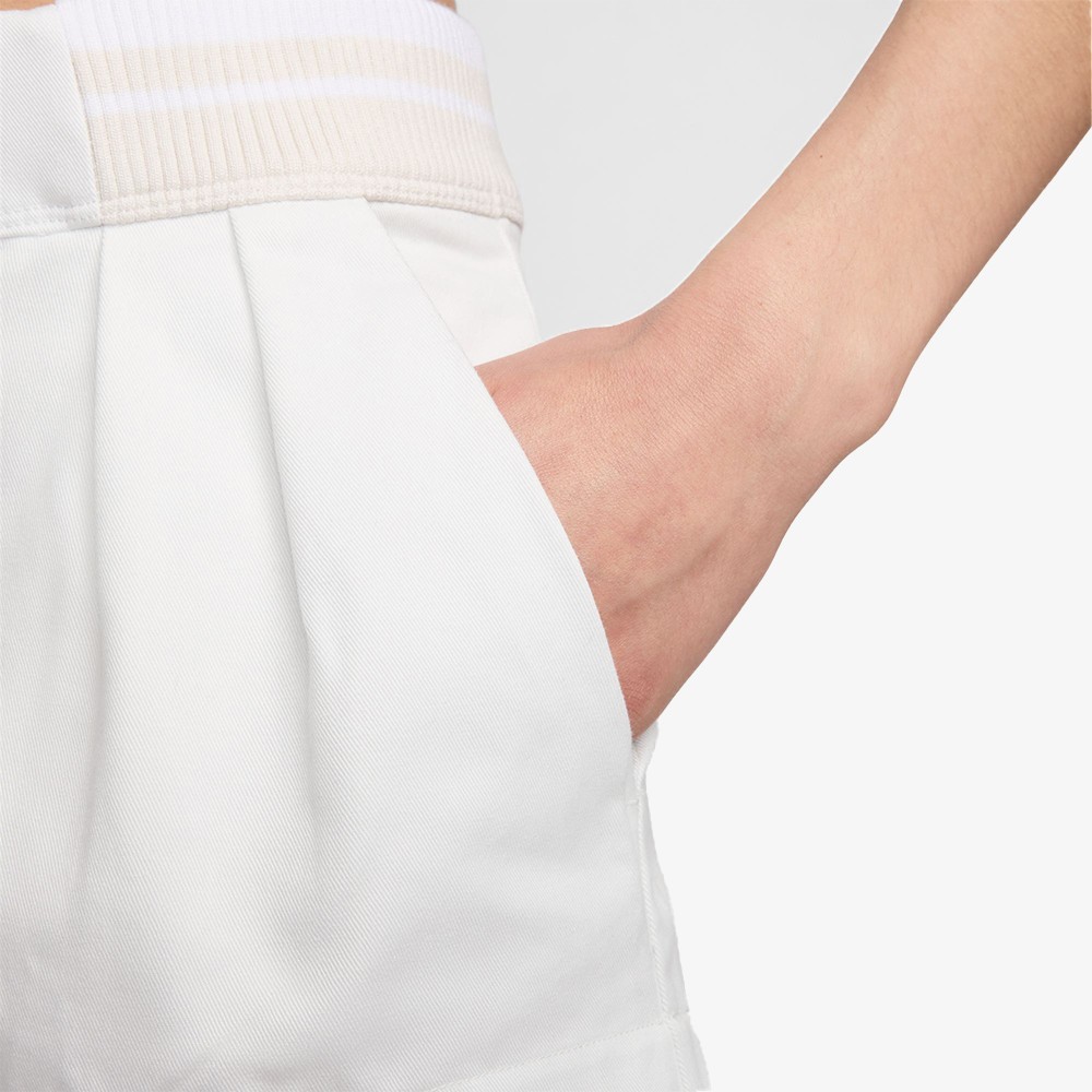 Low-rise Canvas Mini Skirt 'White'