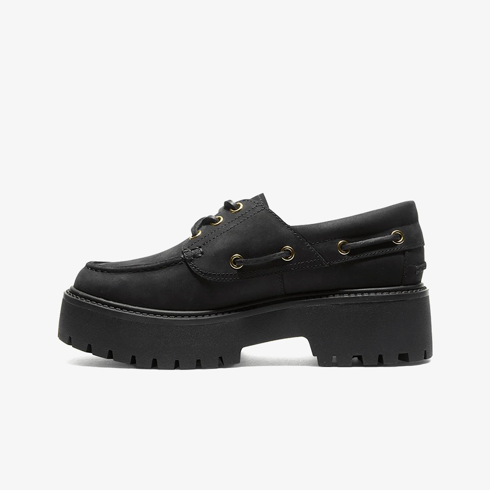 Stone Street Boat Shoe 'Black'