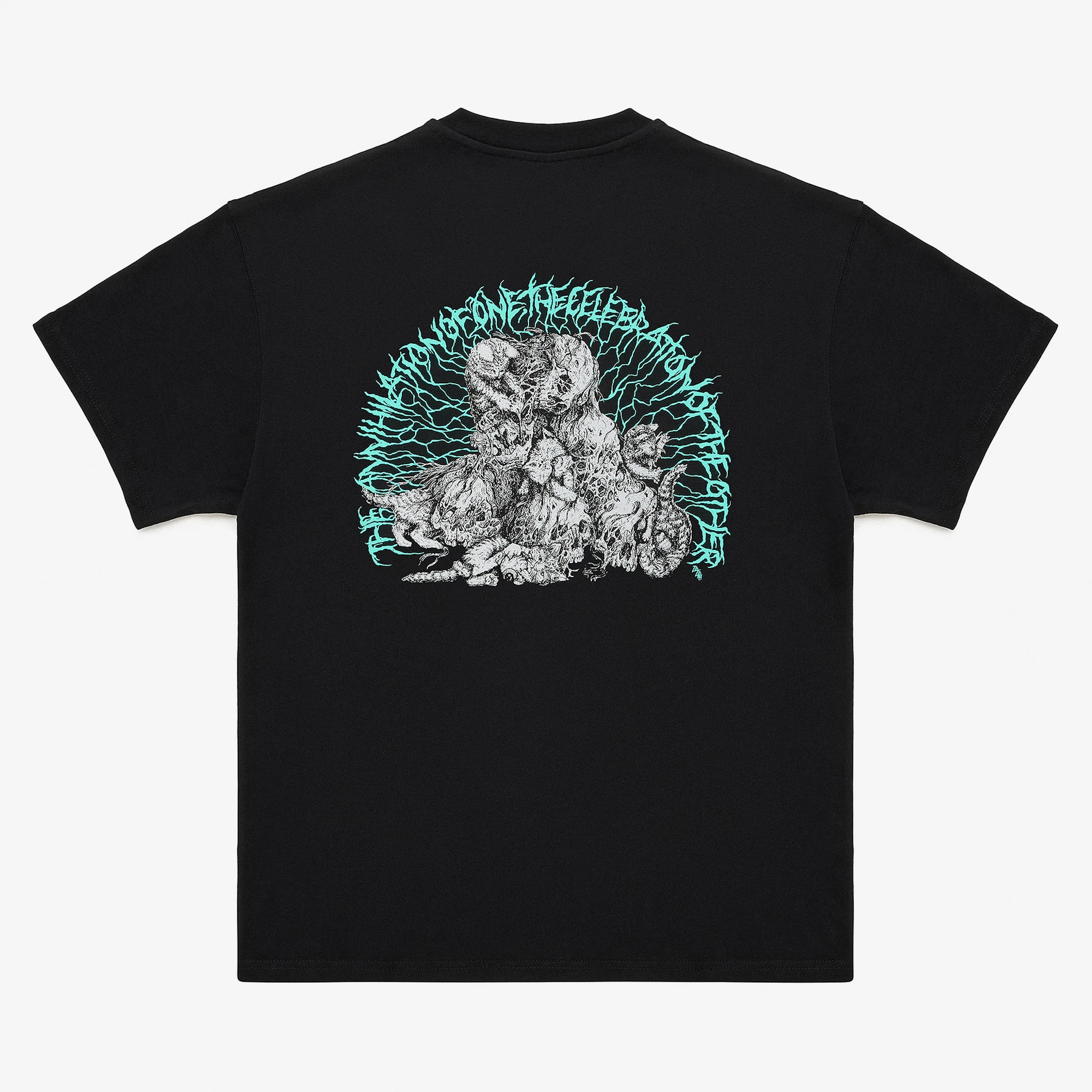 WUNDER x KRÜW Cats Tee 'Black'