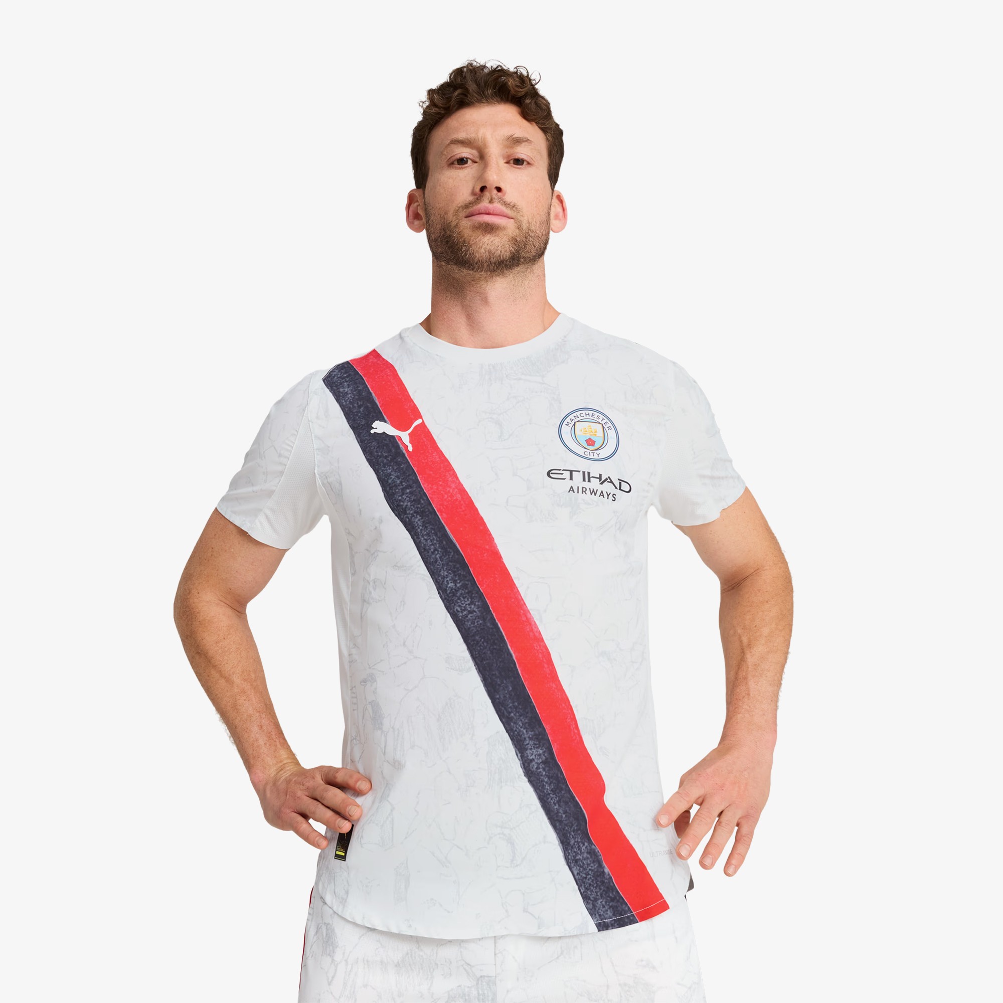 PUMA x KIDSUPER x MANCHESTER CITY Authentic Jersey 'White'