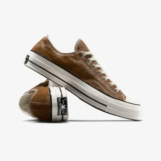 Chuck 70 Low Pony Hair 'Brown' - Görsel 7