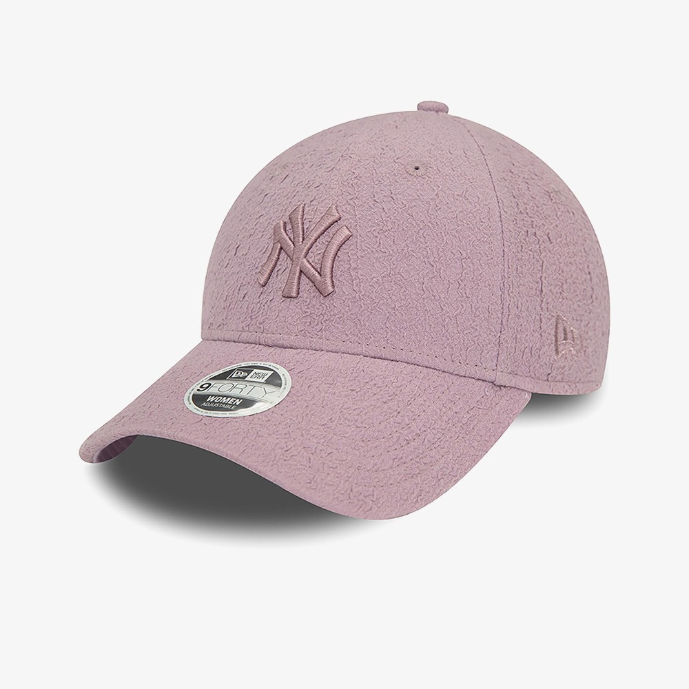 New York Yankees Womens Bubble Stitch 9FORTY Adjustable Cap 'Purple'