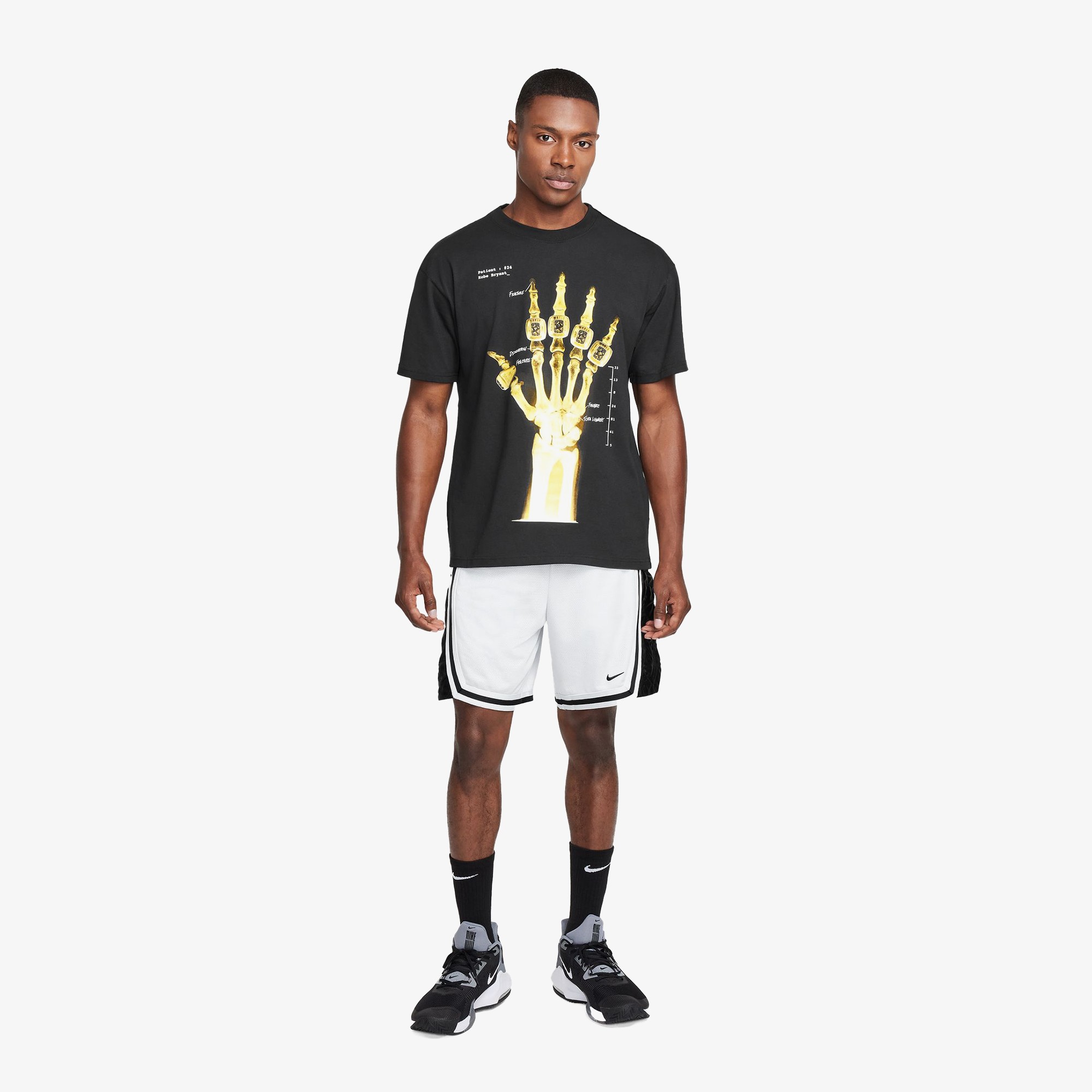 Kobe Bryant Broken Not Beaten T-Shirt 'Black'