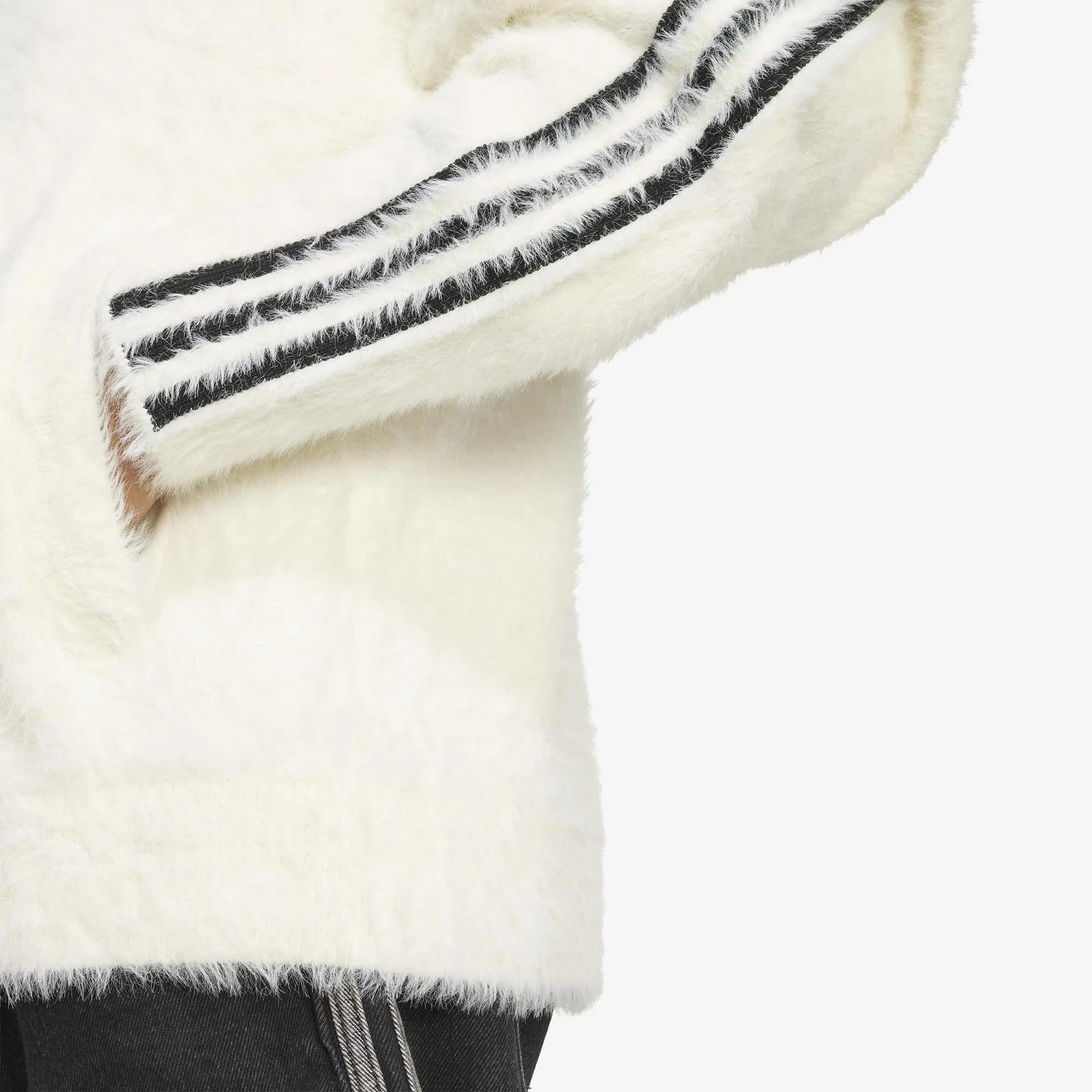 Faux Mohair Classic Track Top 'Off White'