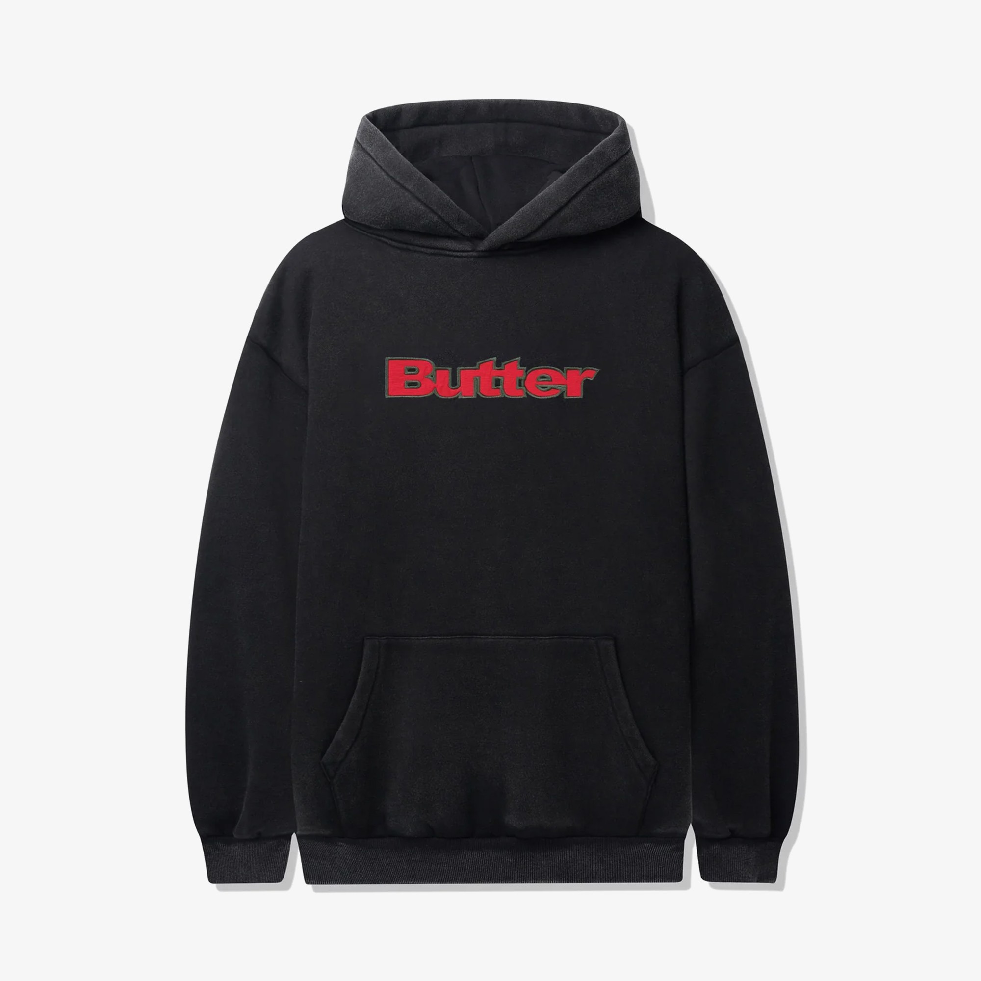 Nylon Logo Applique Pullover Hood 'Black'