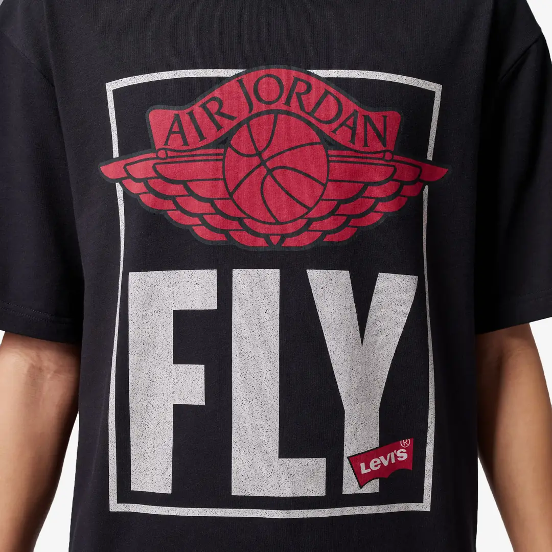 NIKE AIR Jordan x Levi's S/S TEE　XL Air Jordan x Levi's® T-Shirt 'Black' - WUNDER