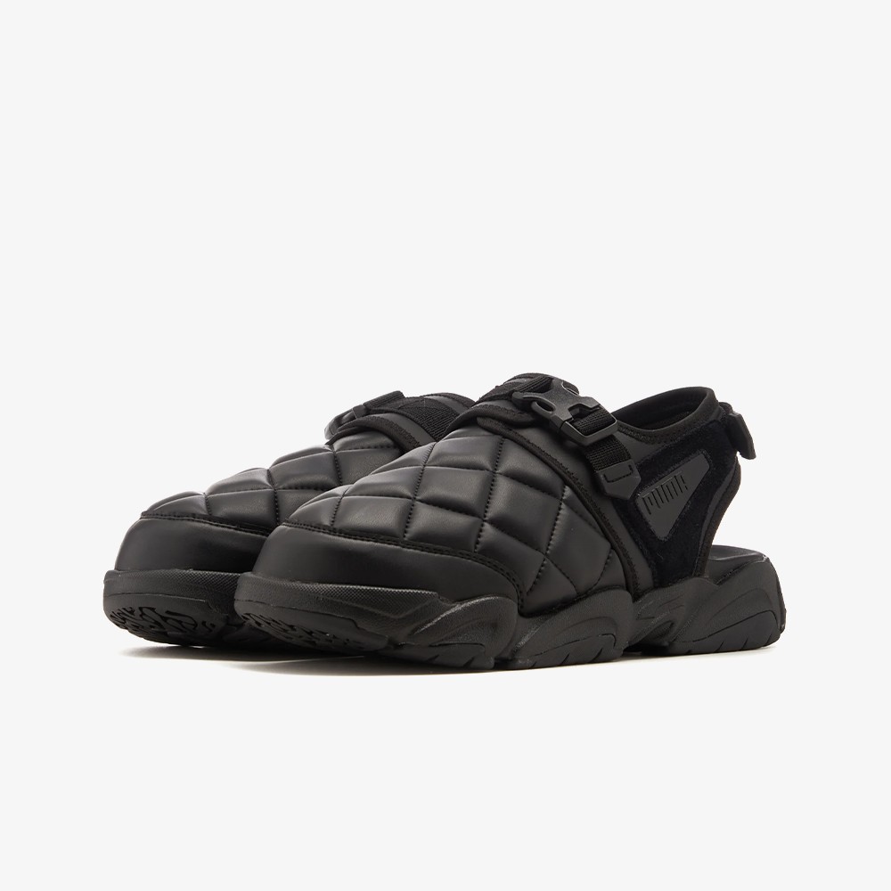 PUMA x PLEASURES TS-01 Quilt Sandals 'Black'
