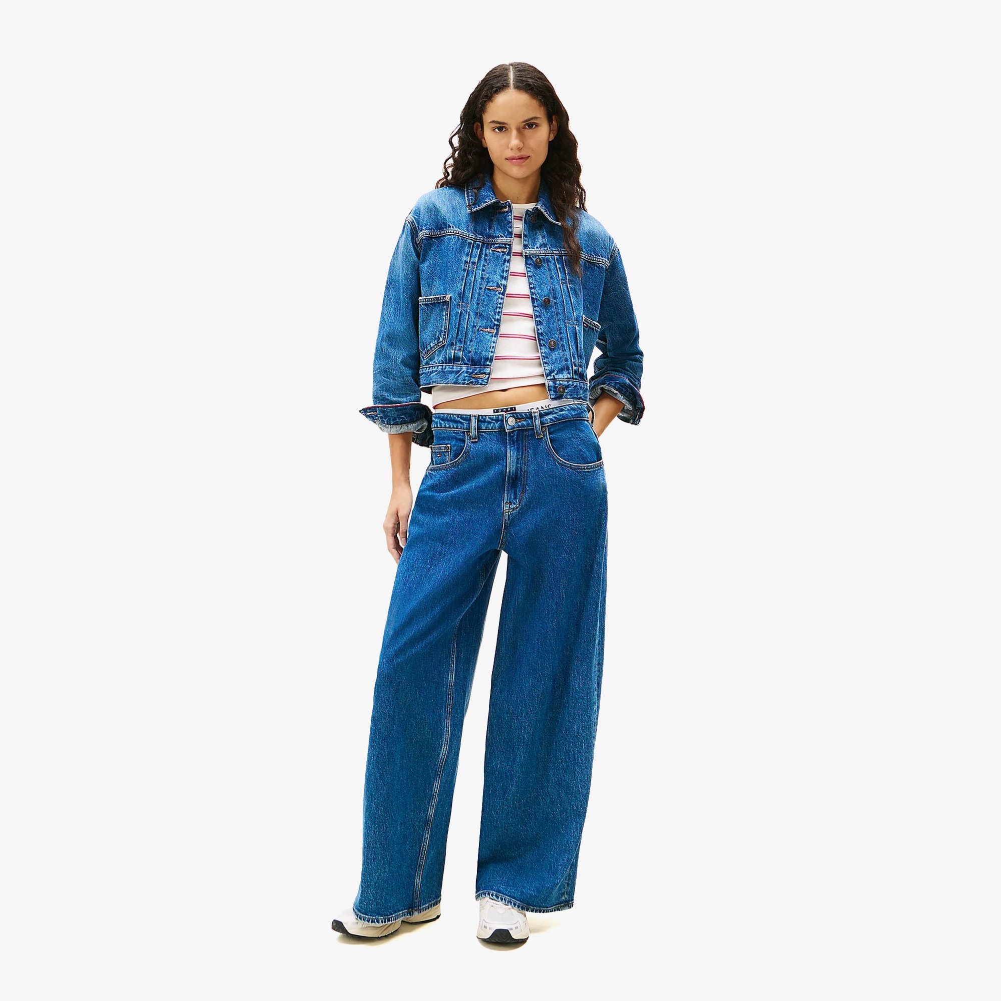 Charlie Mid Rise Loose Jeans 'Blue'