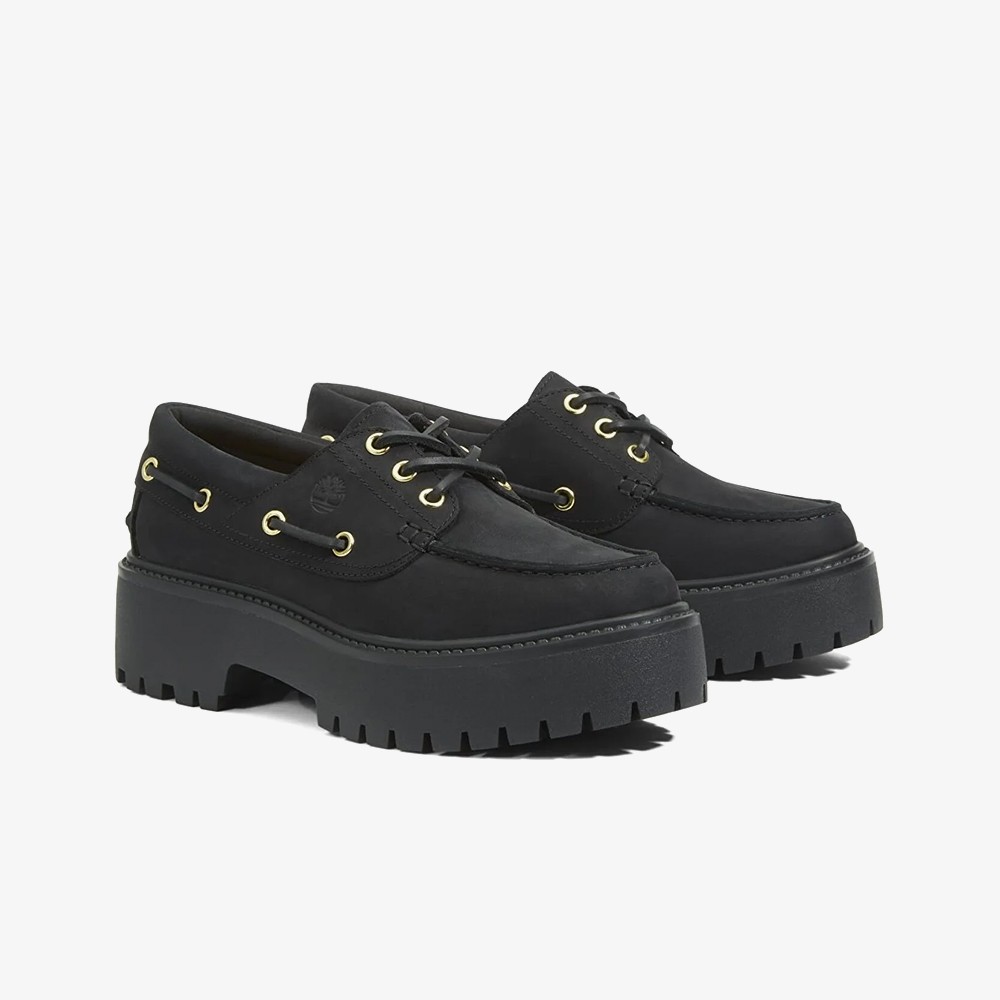 Stone Street Boat Shoe 'Black'