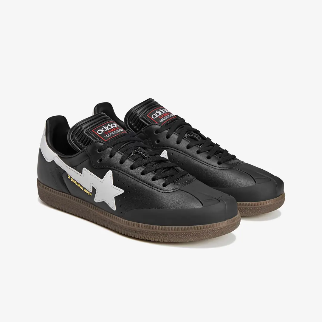 BAPE x adidas Samba 'Core Black' - WUNDER