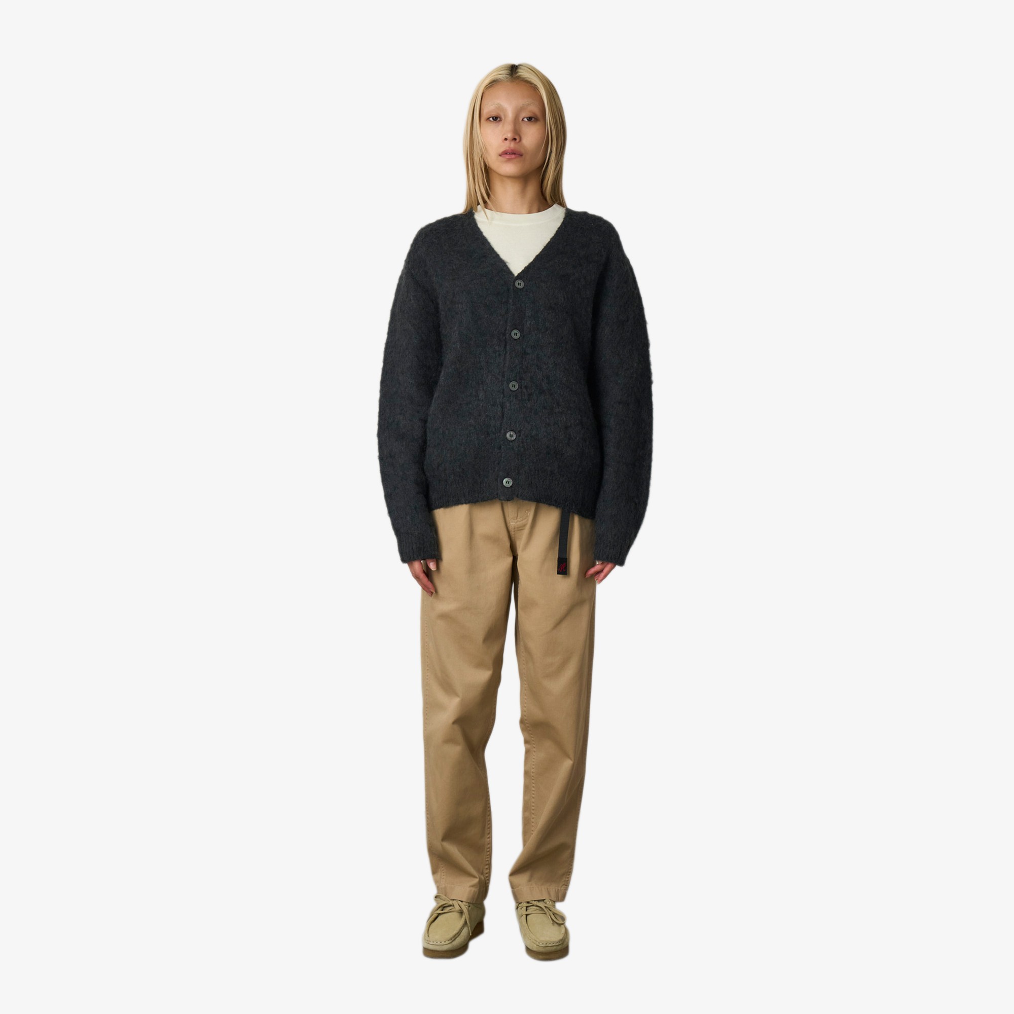 Mohair Cardigan 'Charcoal'