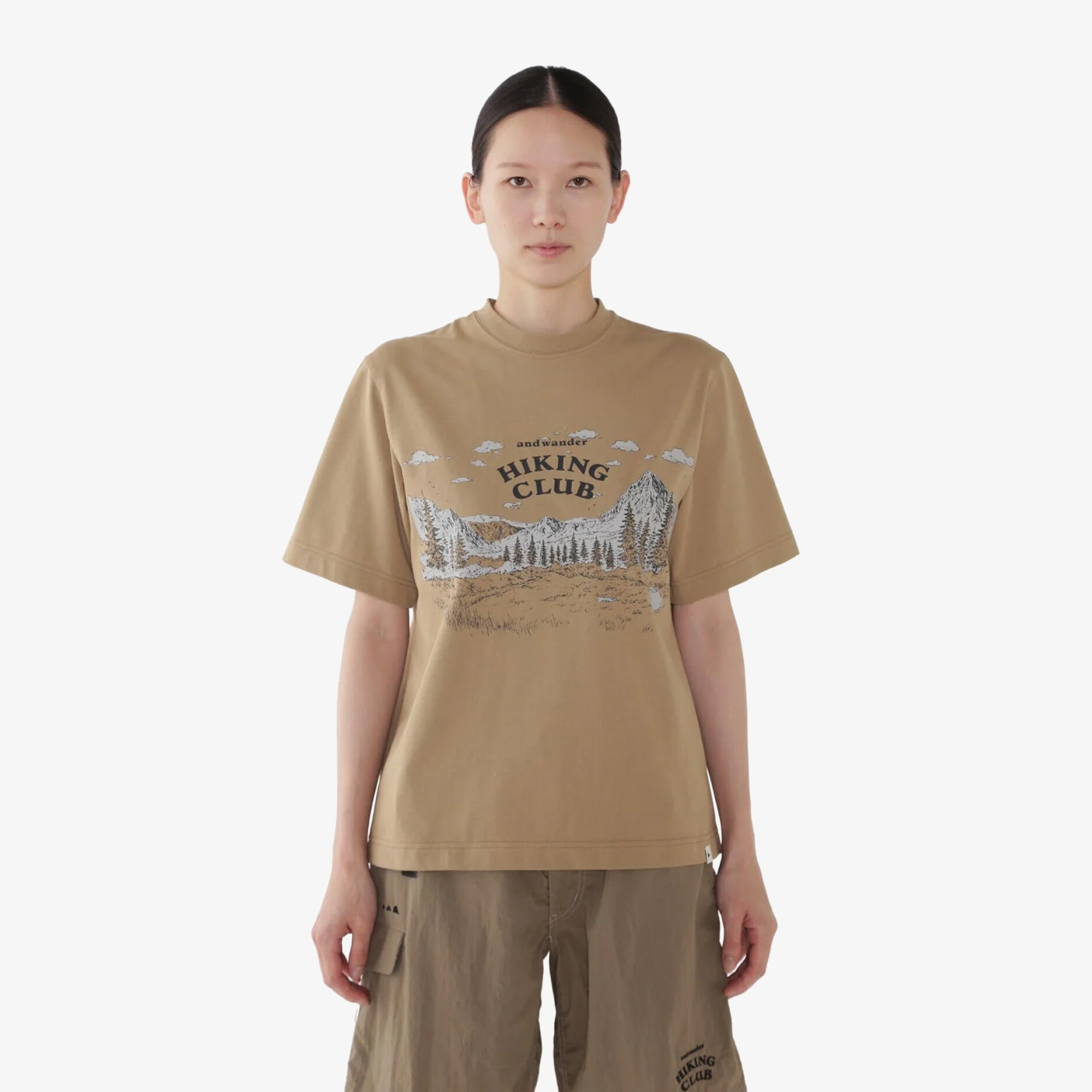 Hiking Club T-Shirt 'Light Brown'
