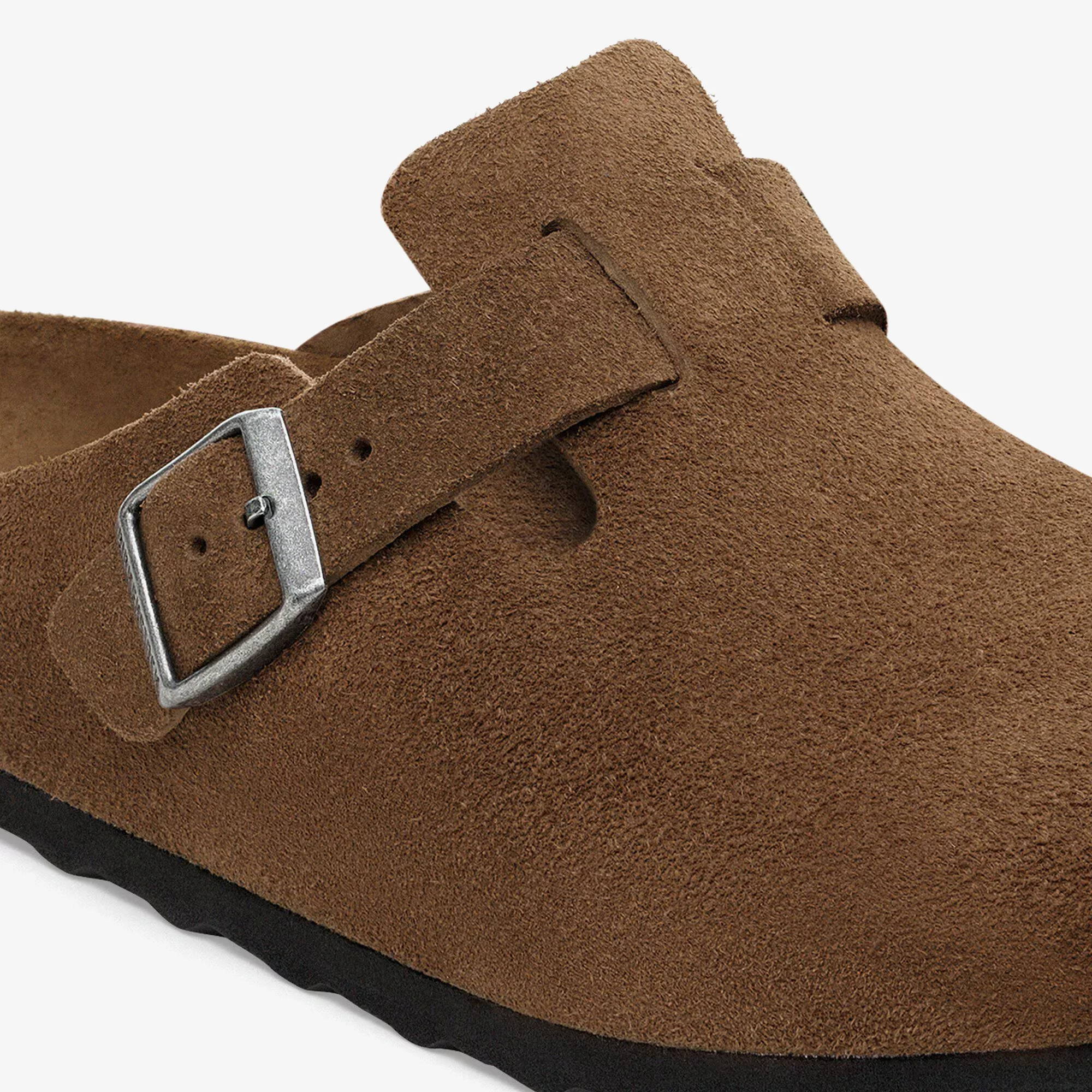 Birkenstock Boston Sfb Vl Suede Leather 'Dark Tea' - WUNDER