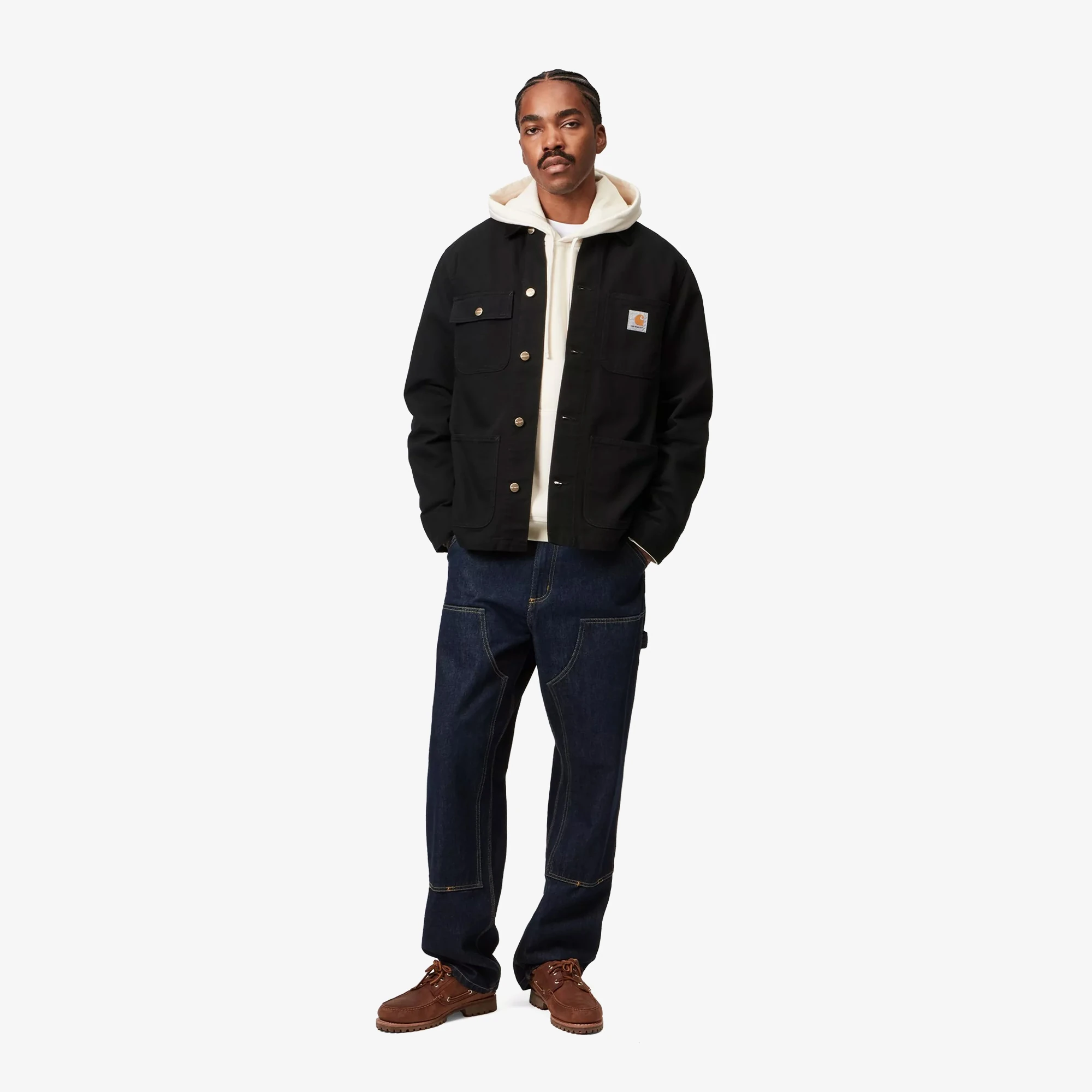 Carhartt WIP Michigan Coat Summer 'Black Rinsed' - WUNDER