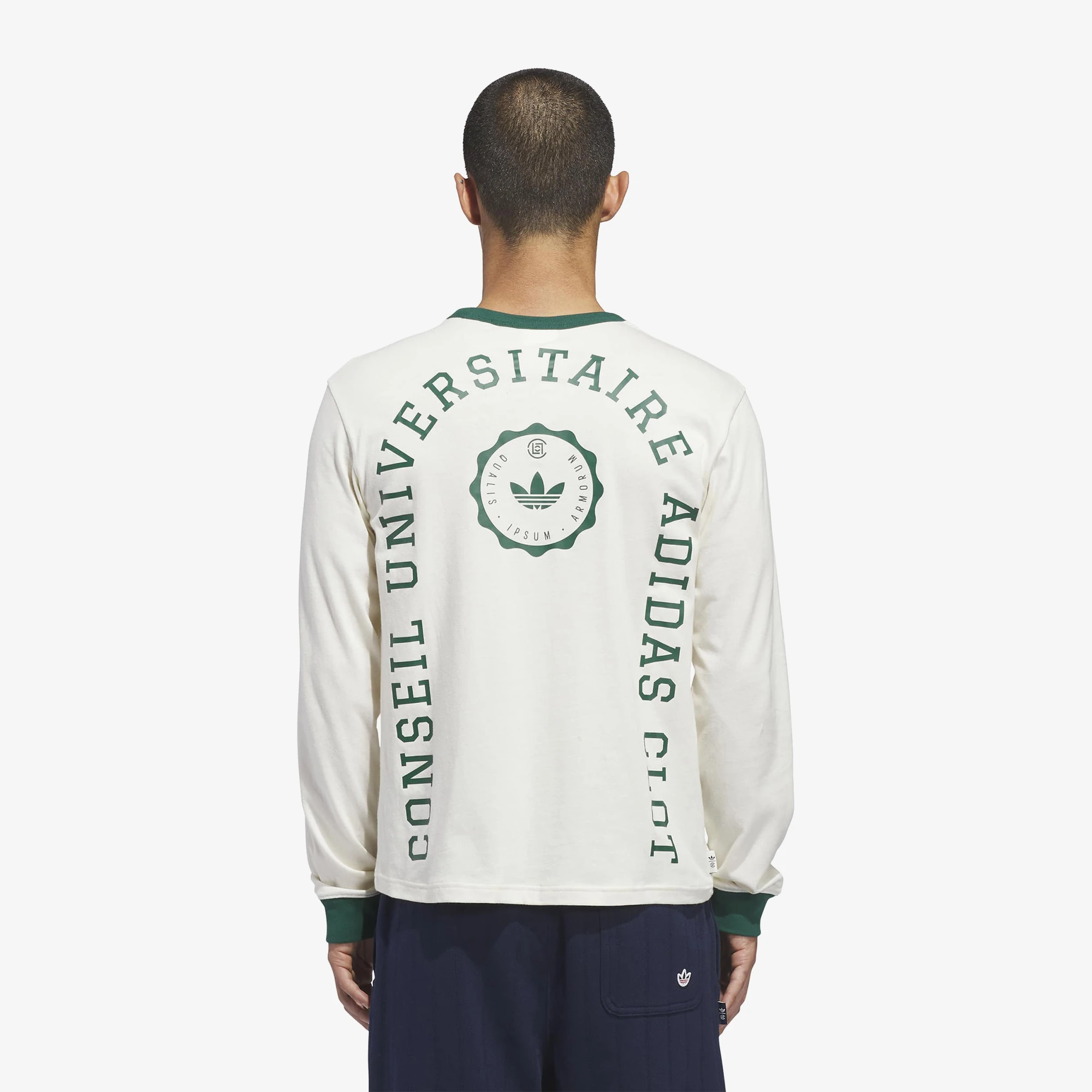 adidas x Clot RIB Long-sleeve Top by Edison Chen 'Cream White'