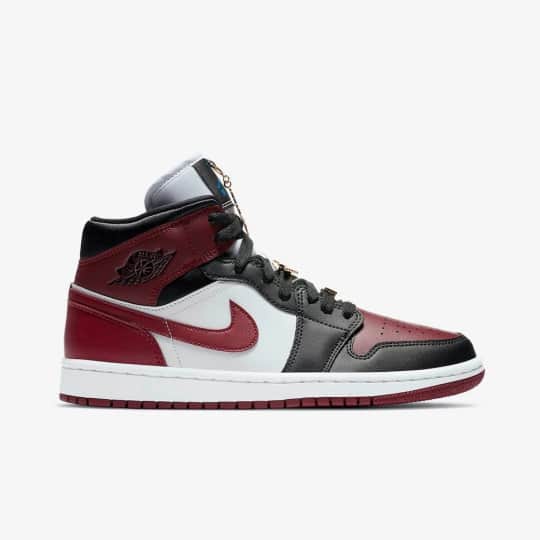 Jordan Air Jordan Bordo 1 Mid SE 'Black Dark Beetroot' (W) Wunder'de! Bordo - 2. görsel