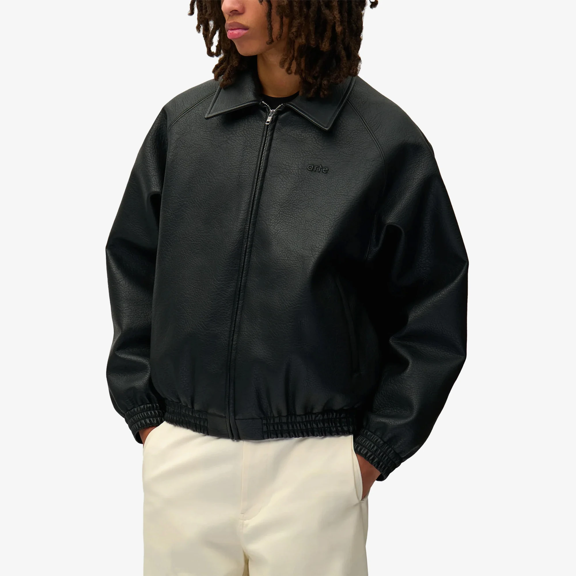 Arte Antwerp Basic Leather Jacket 'Black' - WUNDER
