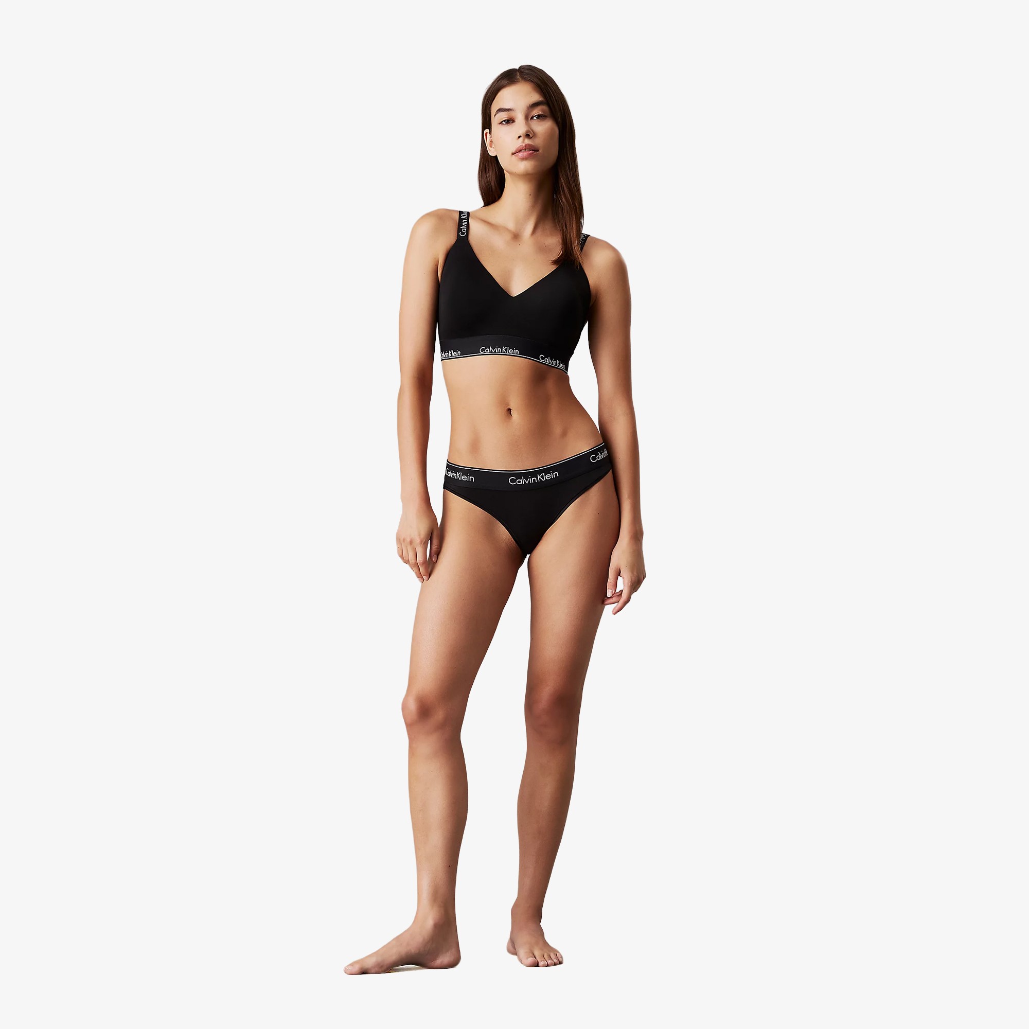 Modern Cotton  Full Cup Bralette 'Black'
