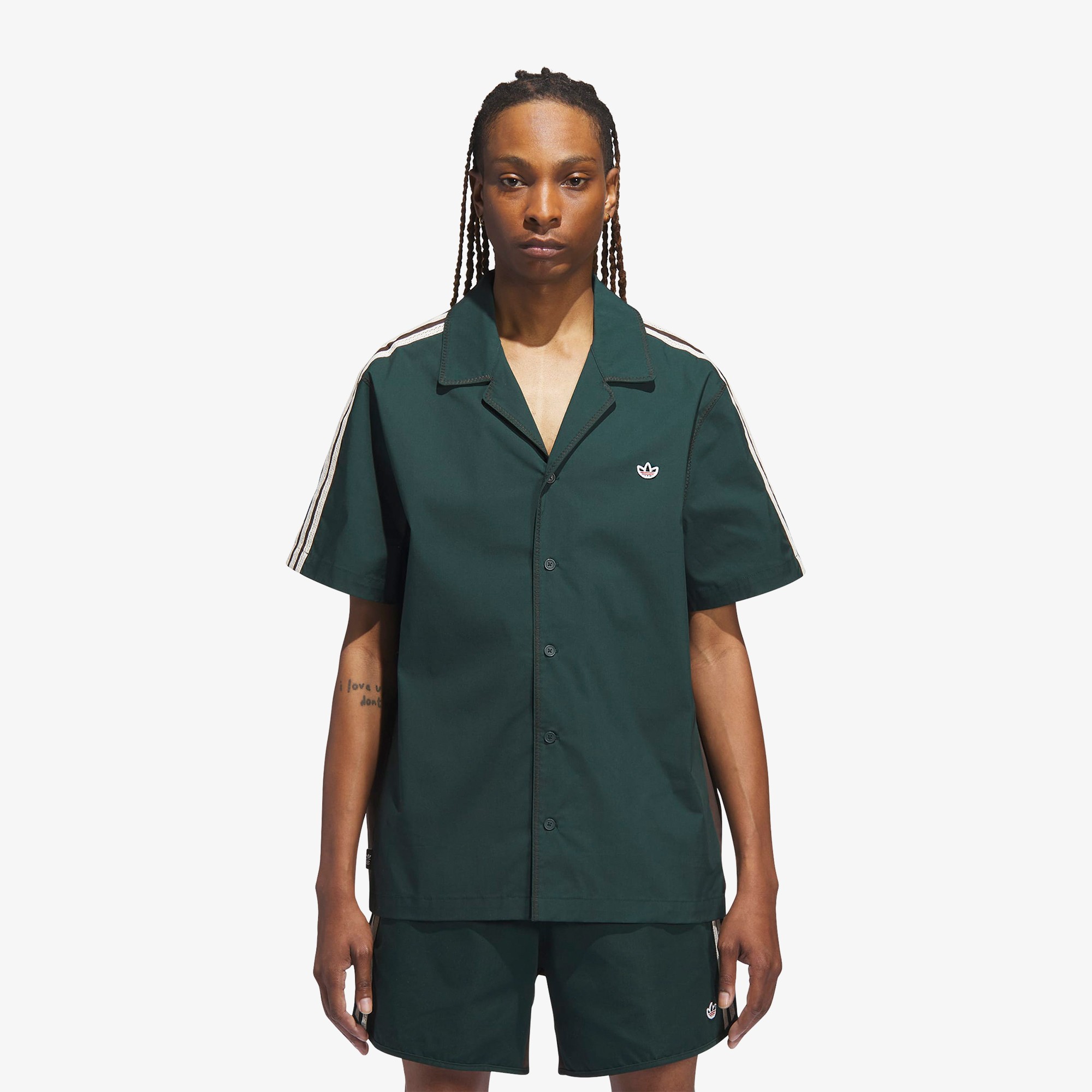 adidas x Clot Bowling Shirt by Edison Chen 'Dark Brown'
