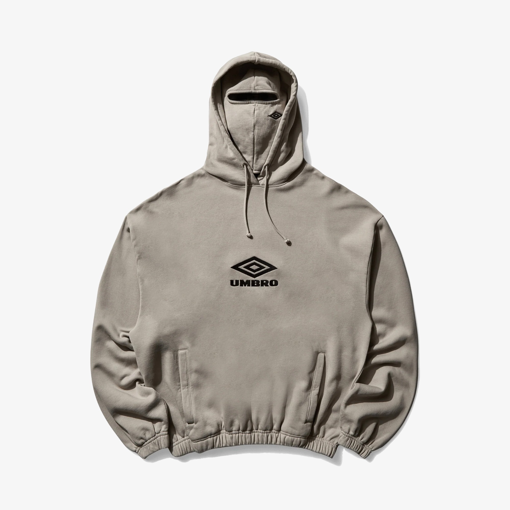 Umbro Logo Masked Hoodie 'Taupe'