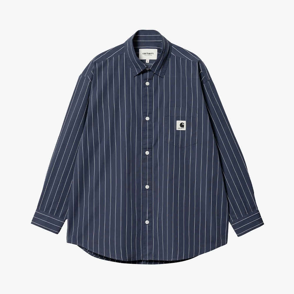 W' L/S Orlean Shirt 'Blue Stone Washed'