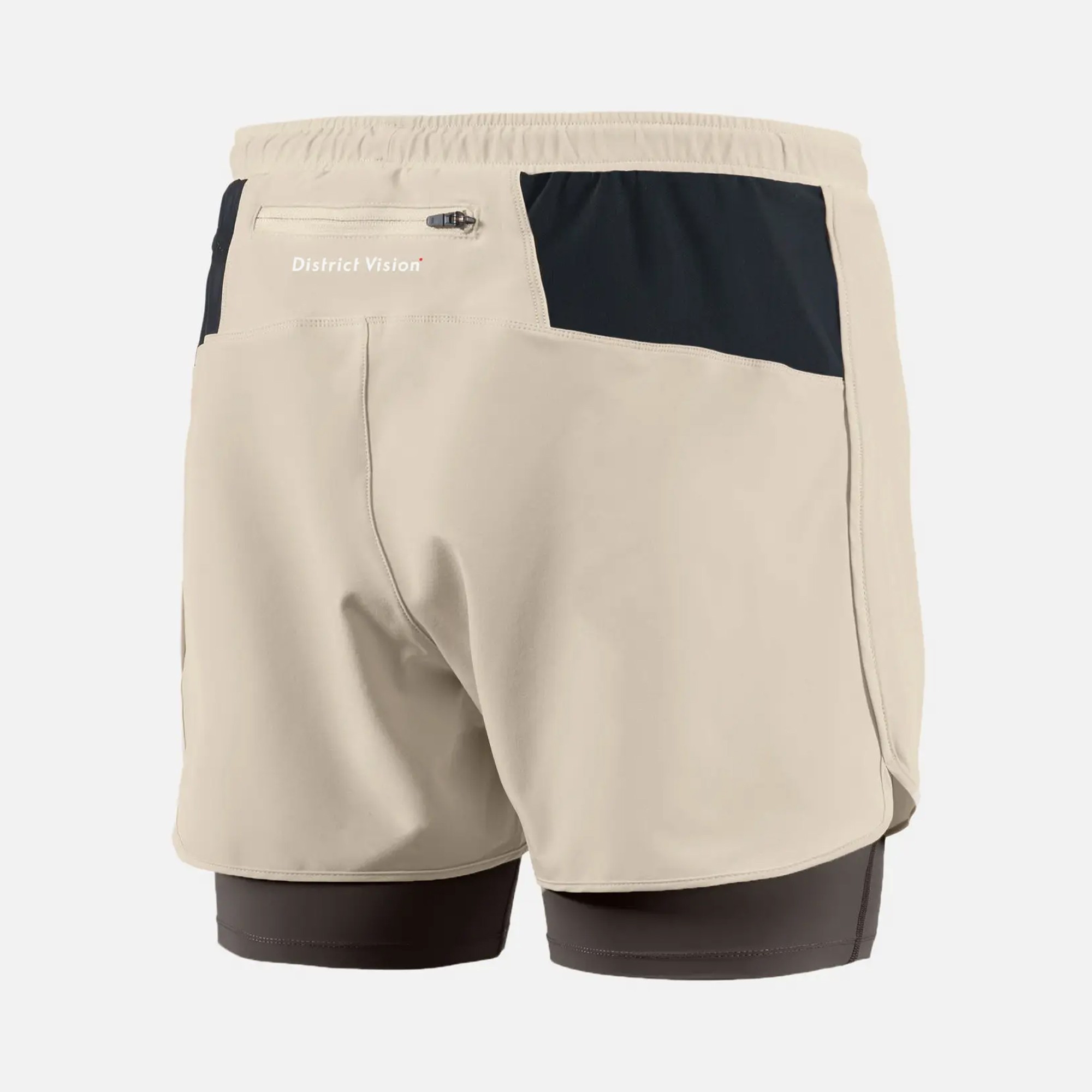 Layered Pocketed Trail Short 'Slate Brown'