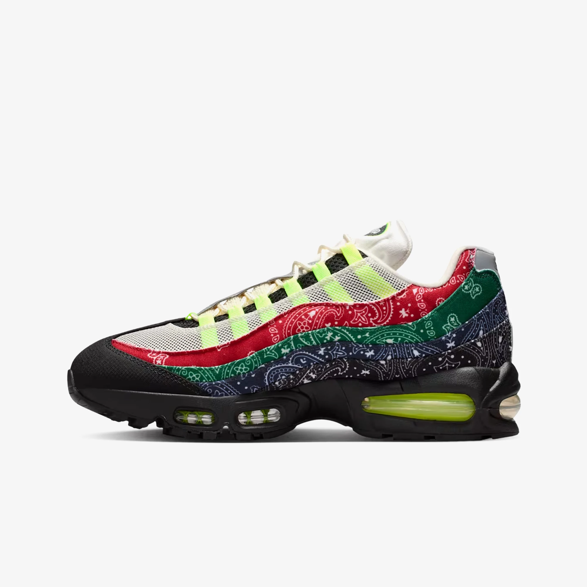 Nike Air Max 95 Big Bubble 'Volt and University Red' - WUNDER