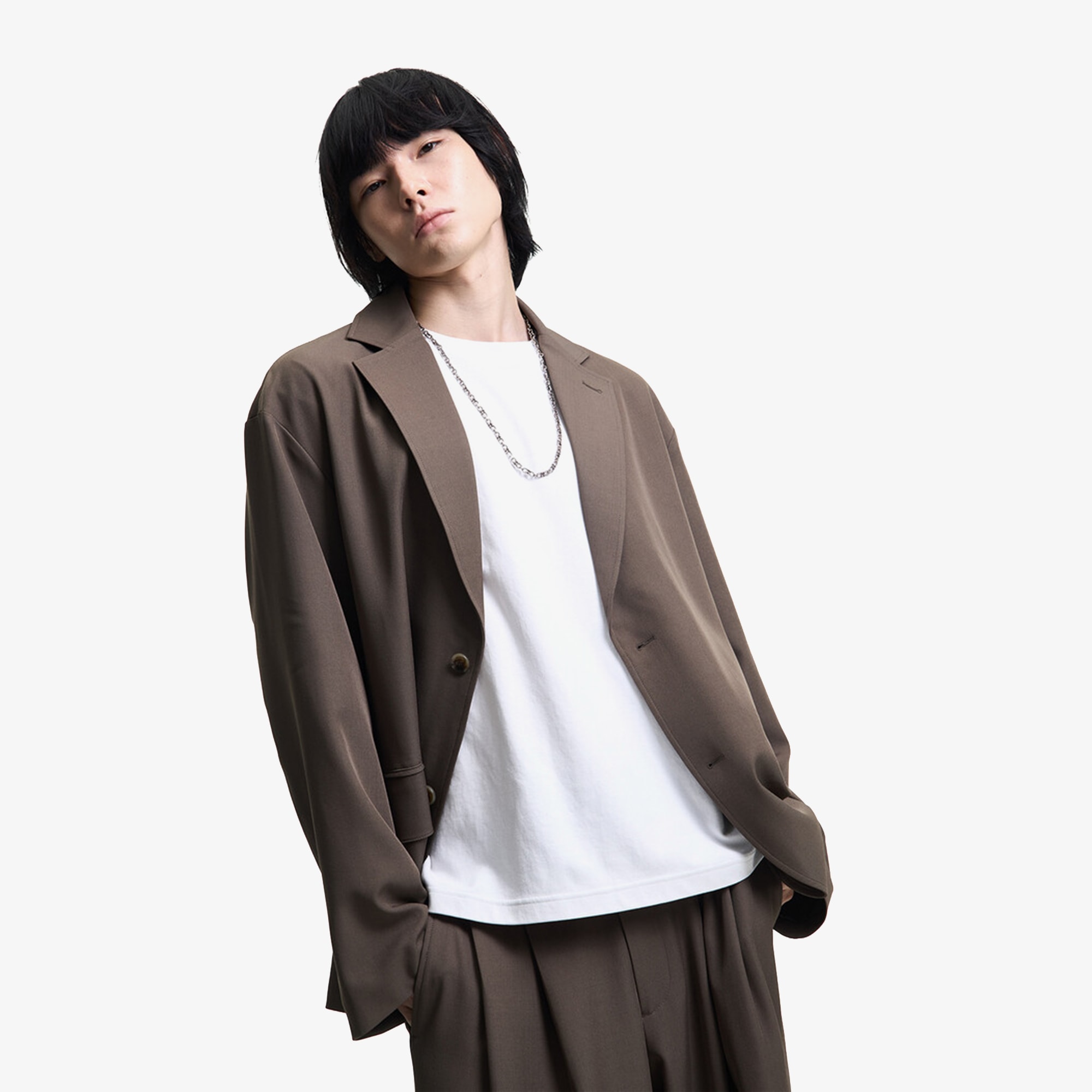 Merely US Informal Blazer 'Dark Taupe'