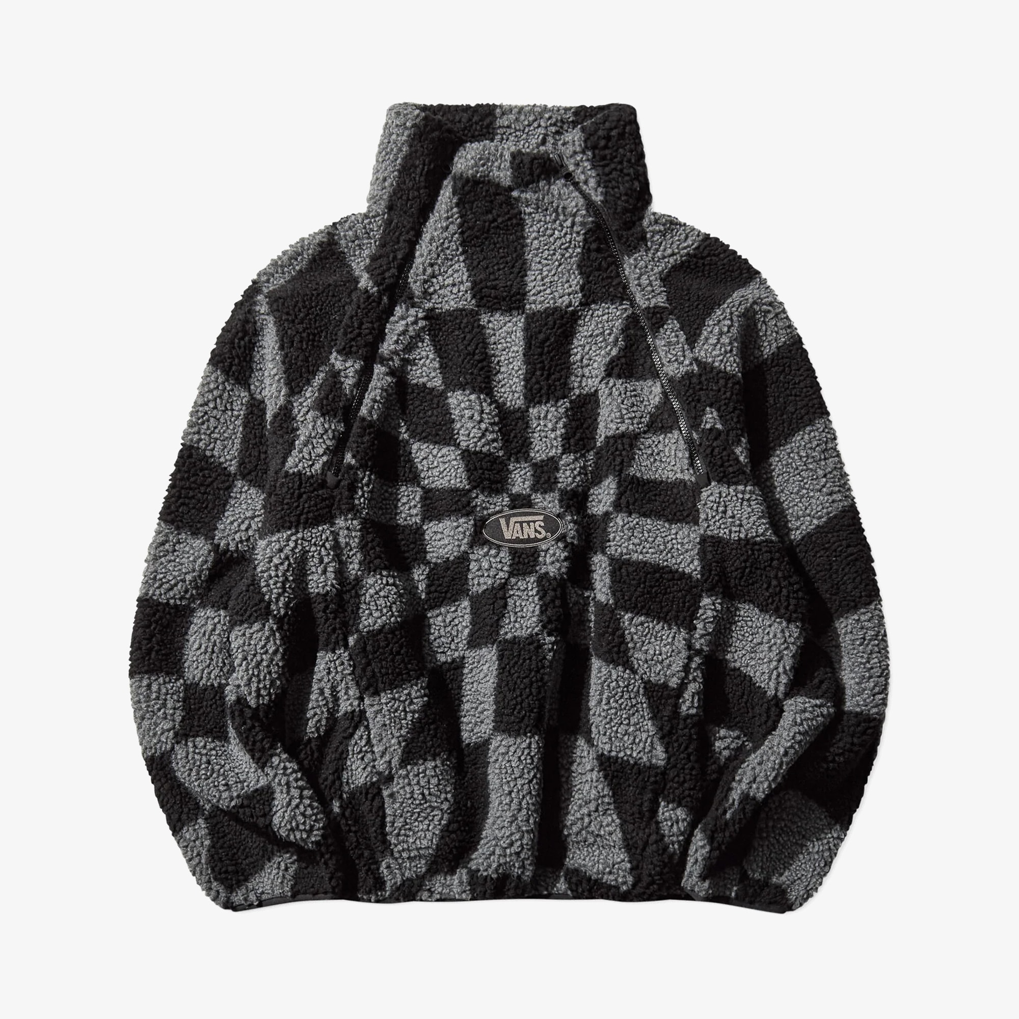 Slam Jam x Vans A.O.D. Relief Check Fleece Jacket 'Smoked Pearl'