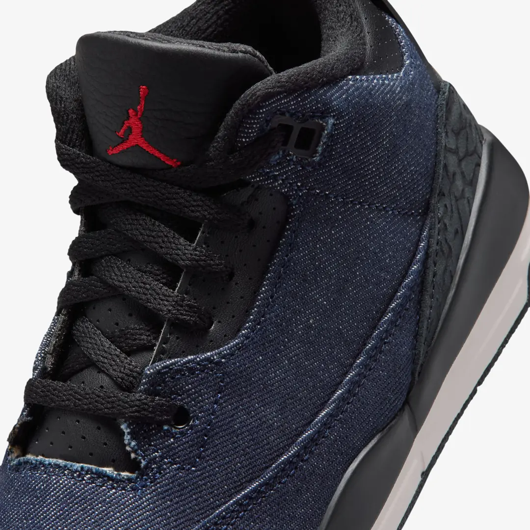 Air Jordan 3 x Levi's® 'Indigo and Gym Red' (PS) - WUNDER