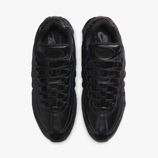 Air Max 95 Big Bubble Leather 'Triple Black' - Görsel 7