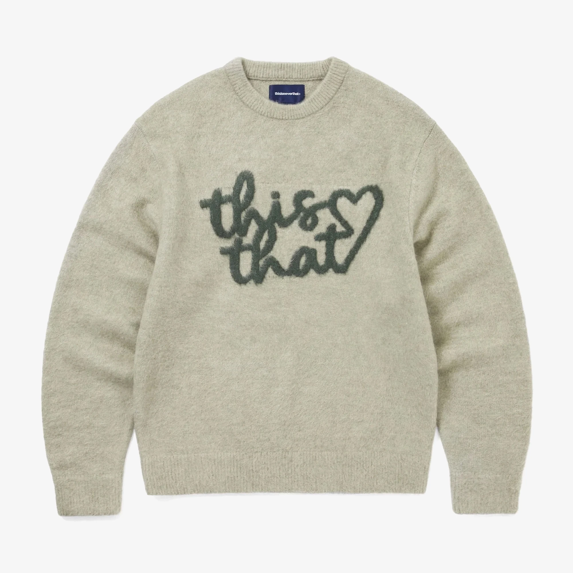 Heart Logo Knit Sweater 'Sand'