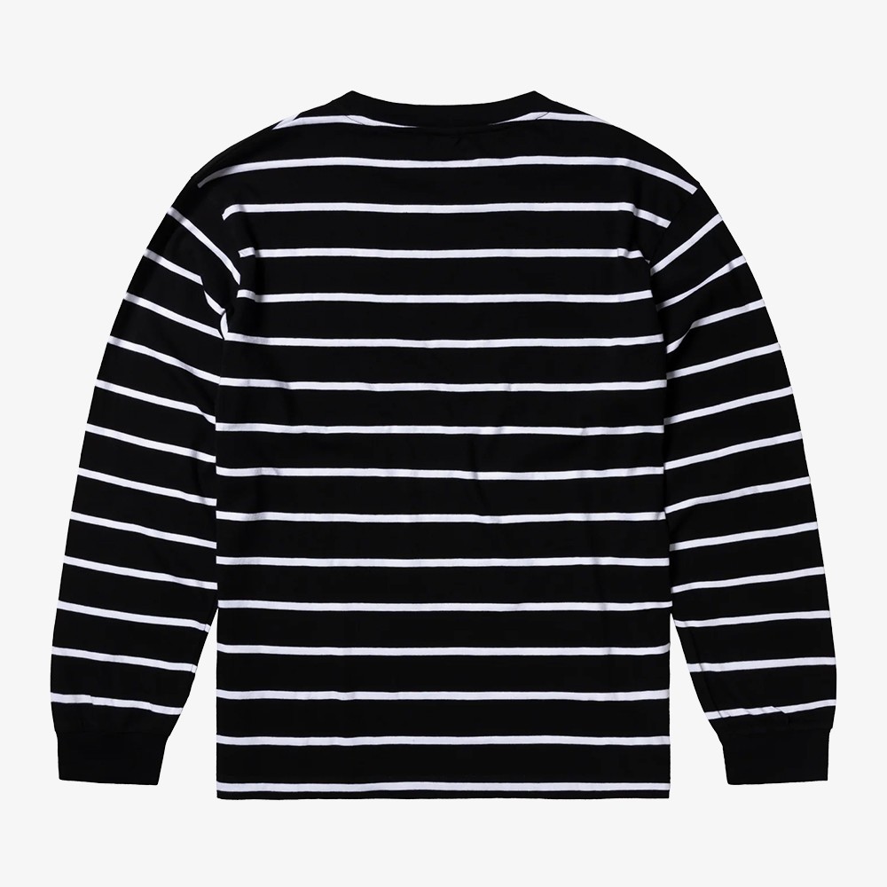 Mini Problemo Striped LS T-Shirt 'Black & White'