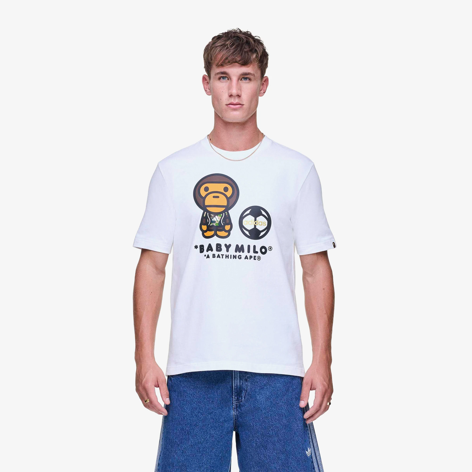 adidas x BAPE SSL Milo Tee 'White'