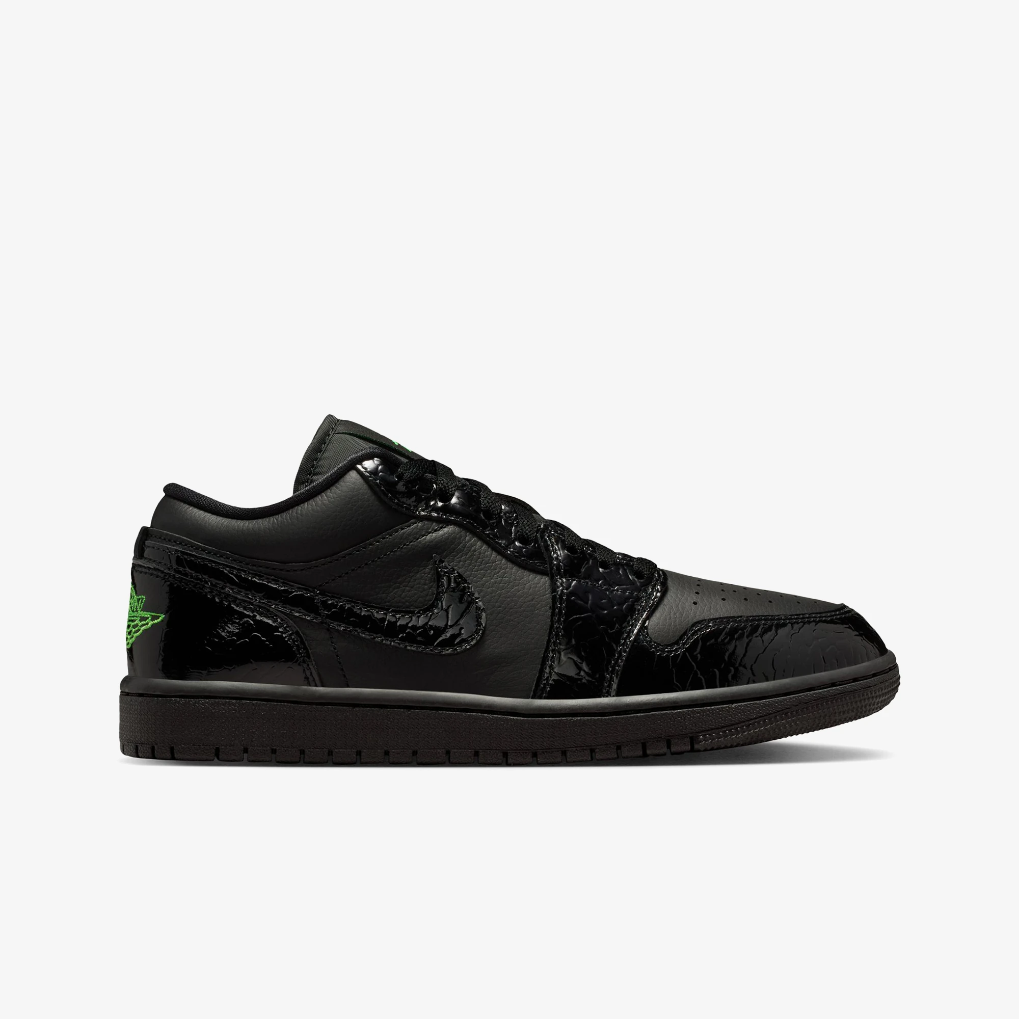 Air Jordan 1 Low SE 'Black Croc Scream Green' (W) - WUNDER