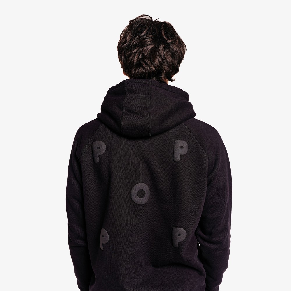 Puffed Logo Hoodie 'Black'