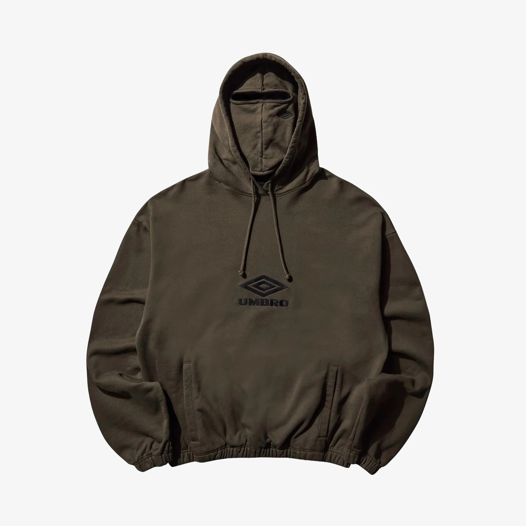 UMBRO OG Logo Masked Hoodie 'Dark Olive' - WUNDER