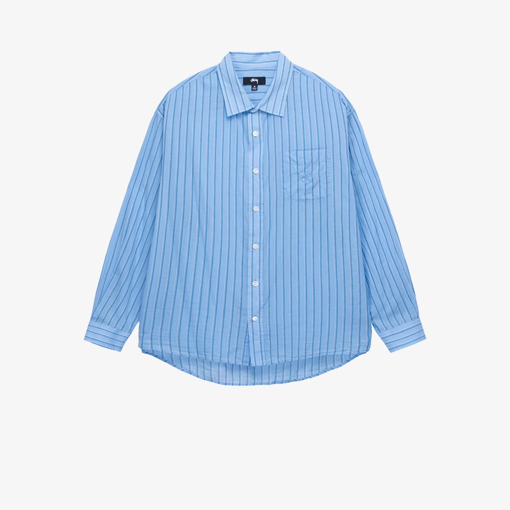 Light Weight Classic Shirt 'Blue Stripe'