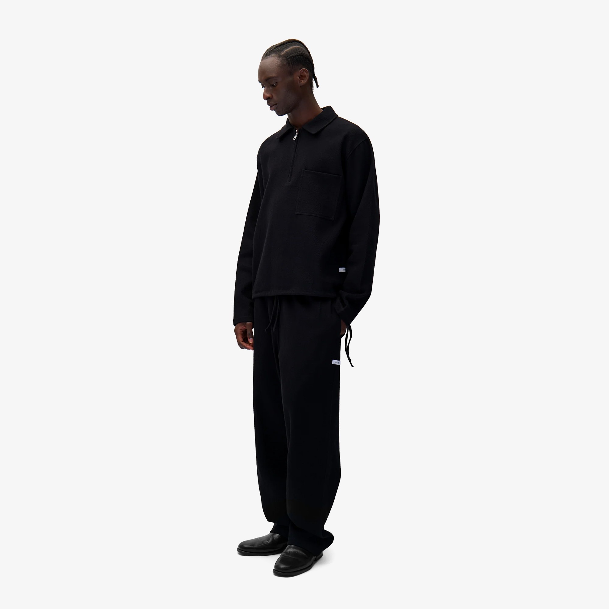 Label Pullover 'Black'