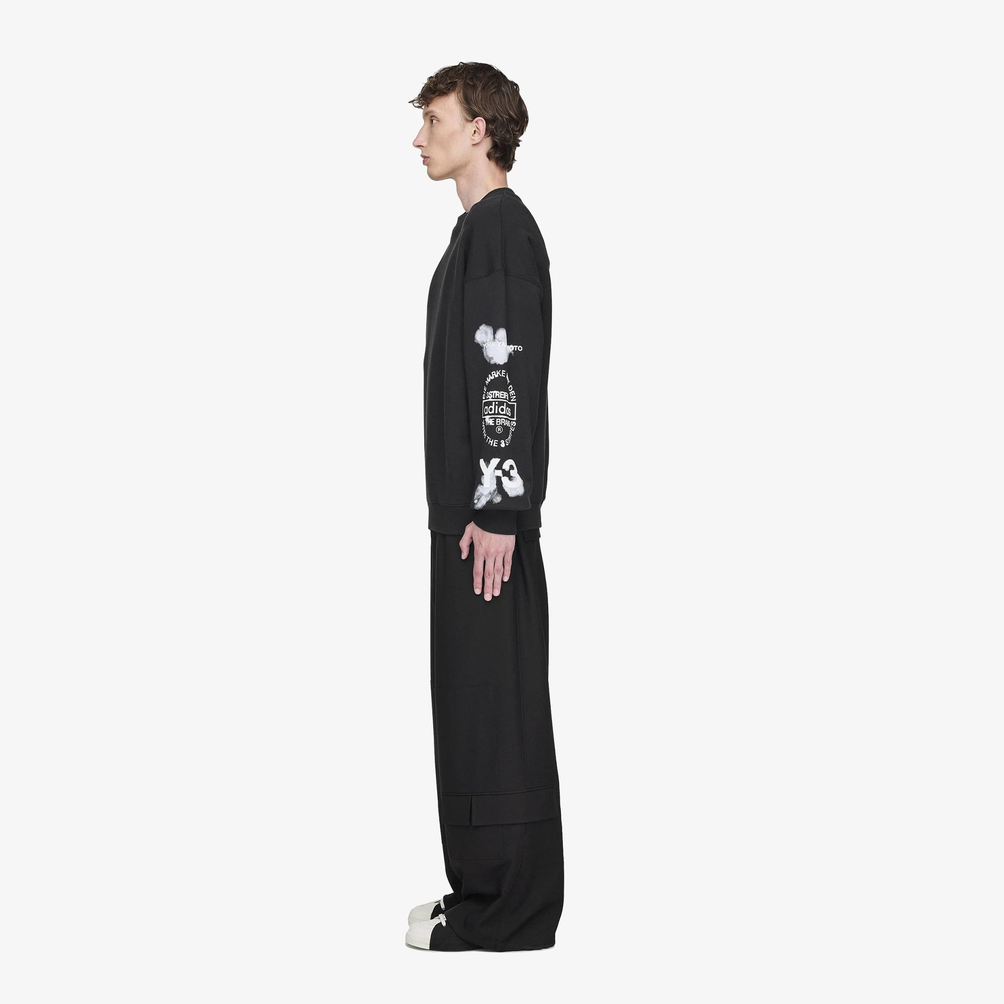 Graphic Crew Sweatshirt 'Black'
